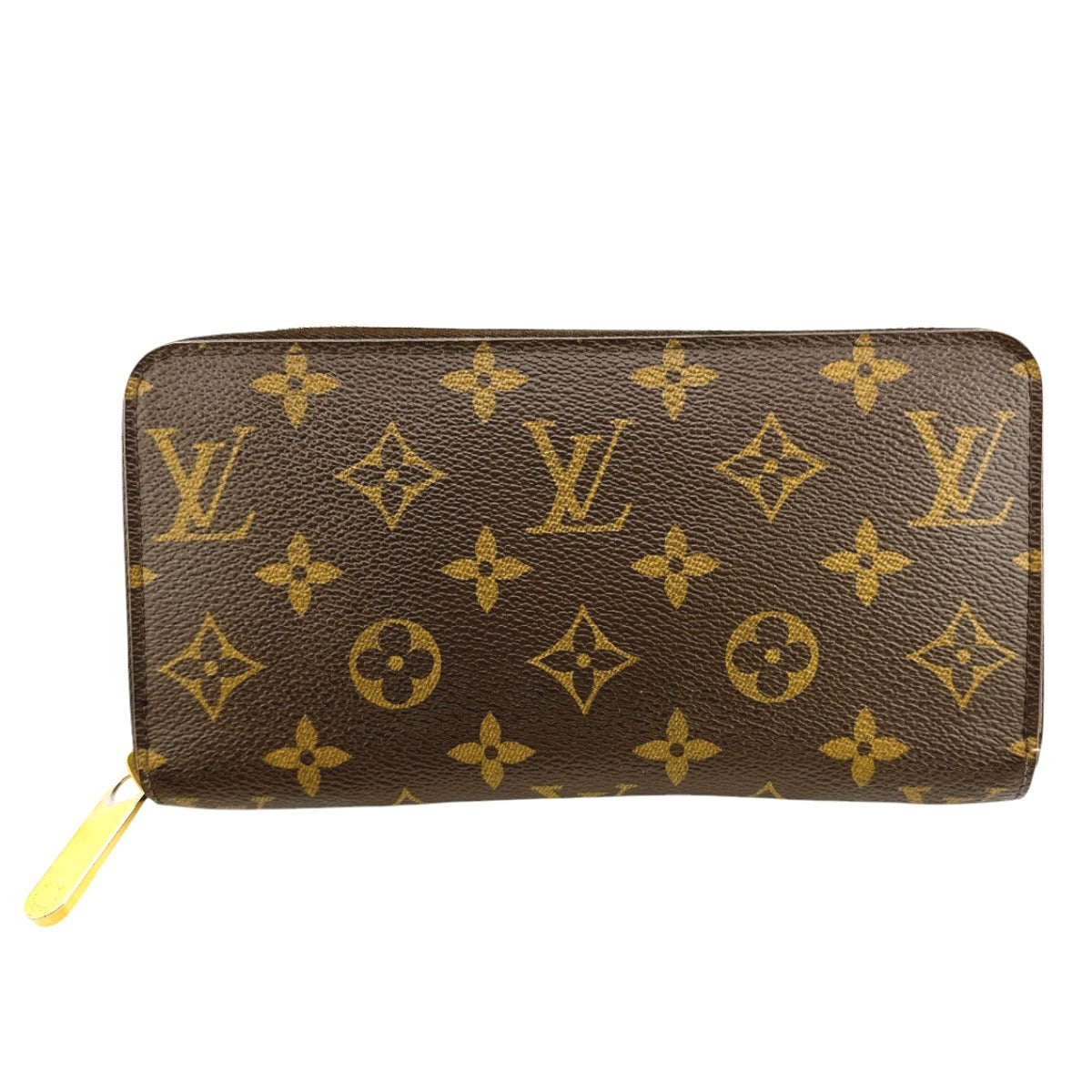 Louis Vuitton Long Purse M41895 x fuchsia Monogram Canvas Brown Wallet Case