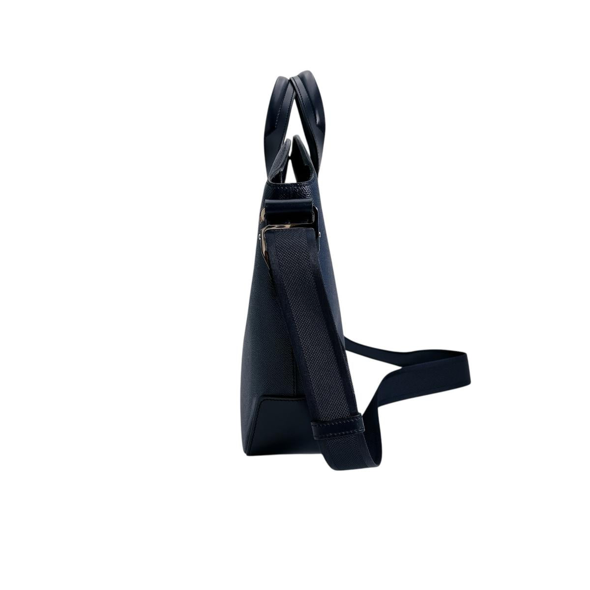 Business Bag , Epsom Navy Epsom Porto Leather Travel Bag