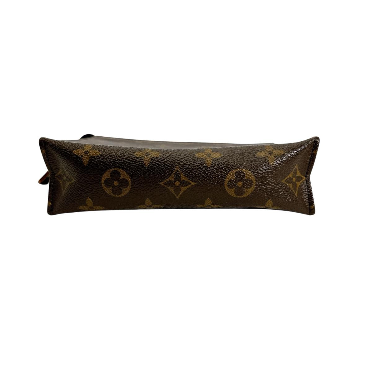 Louis Vuitton Pouch M47544 Pochette Toilette 19 Monogram Canvas Brown Clutch Bag