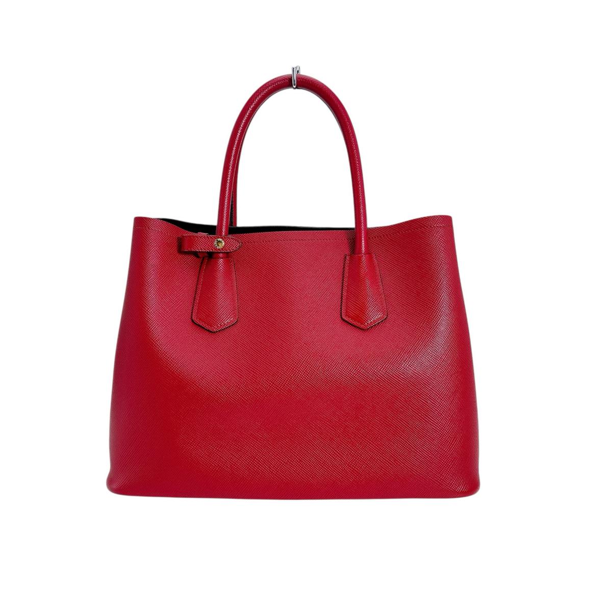Cowhide Safiano Way Bag Red Travel Bag