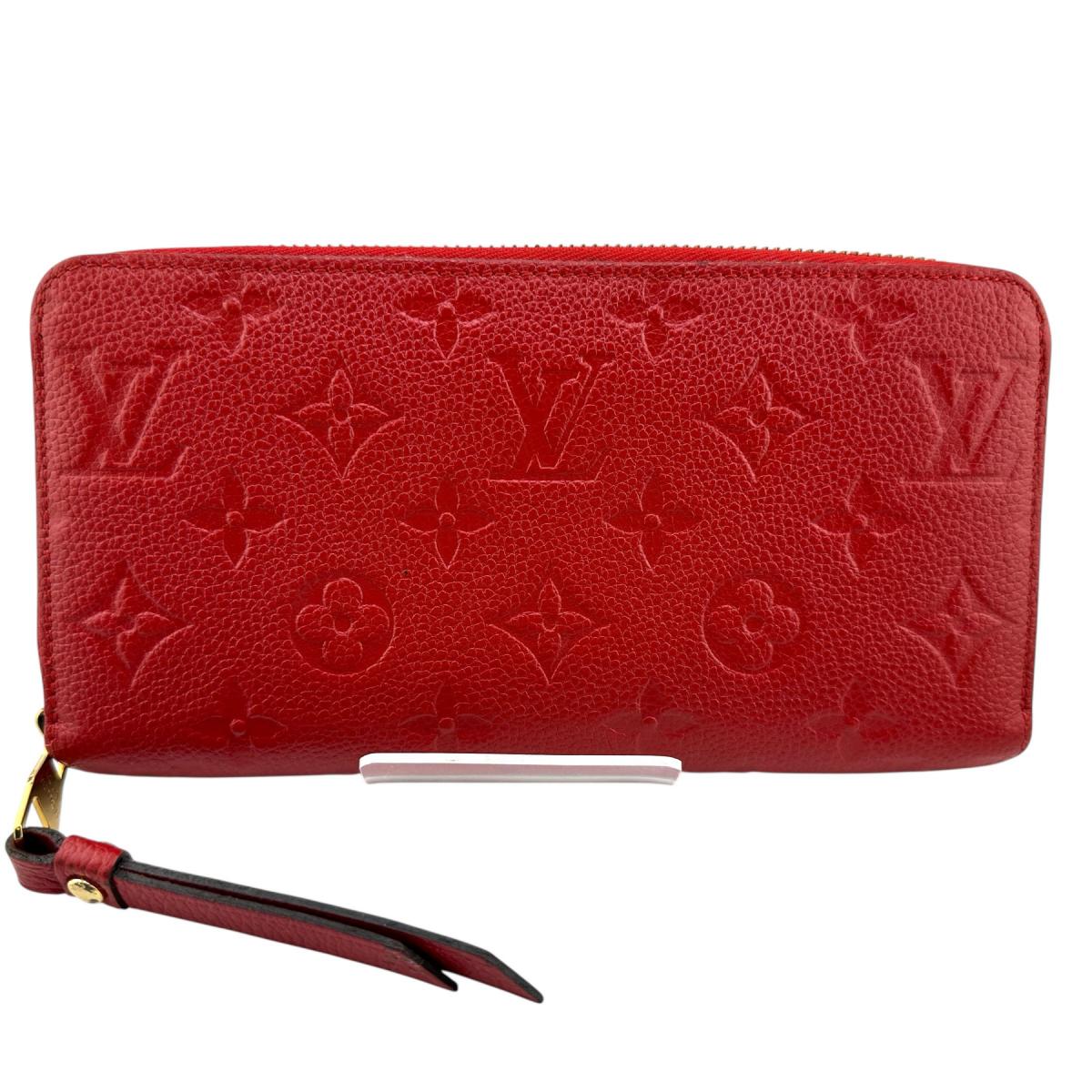 Louis Vuitton Long Purse M60547 Ann Platt Monogram Red Wallet Case