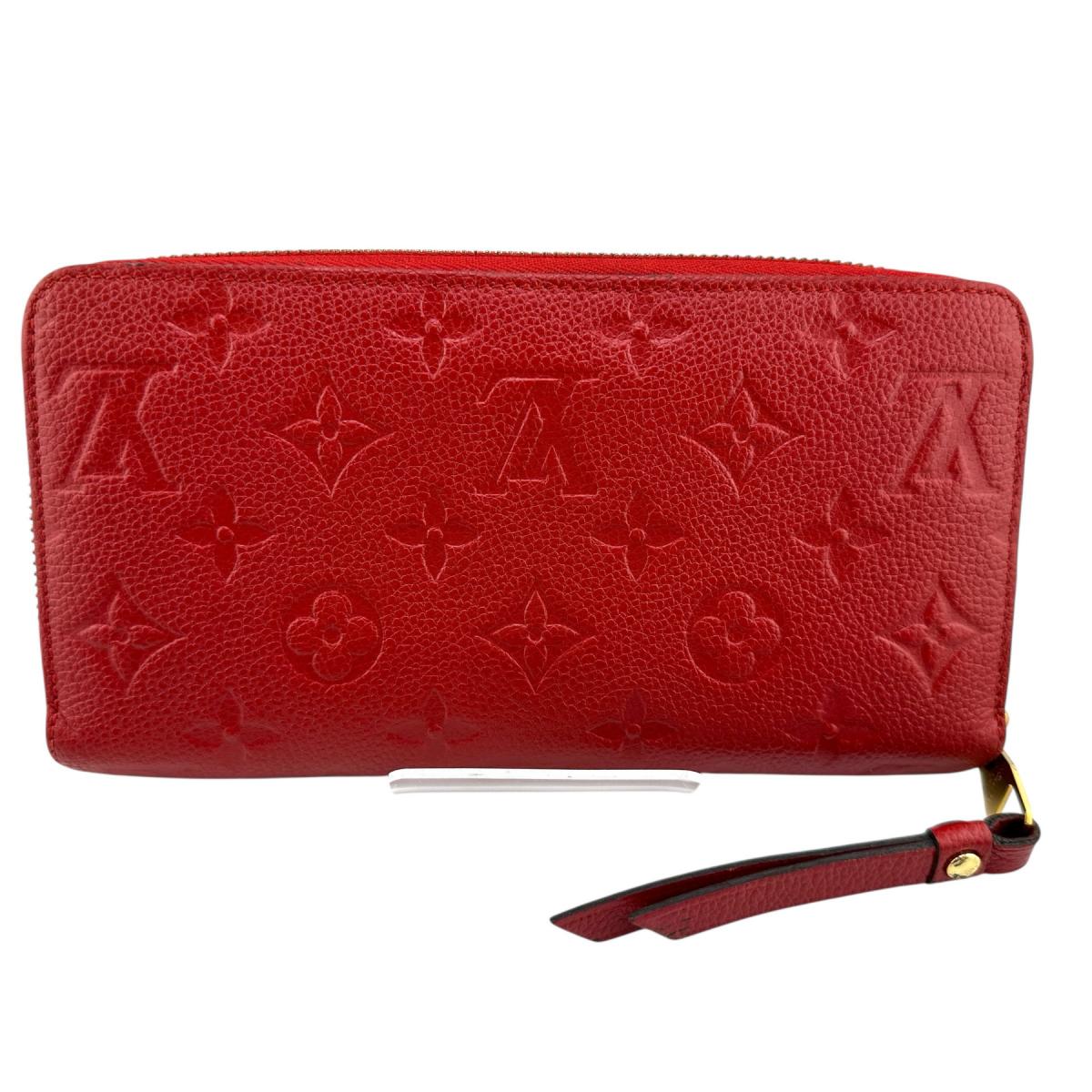 Louis Vuitton Long Purse M60547 Ann Platt Monogram Red Wallet Case