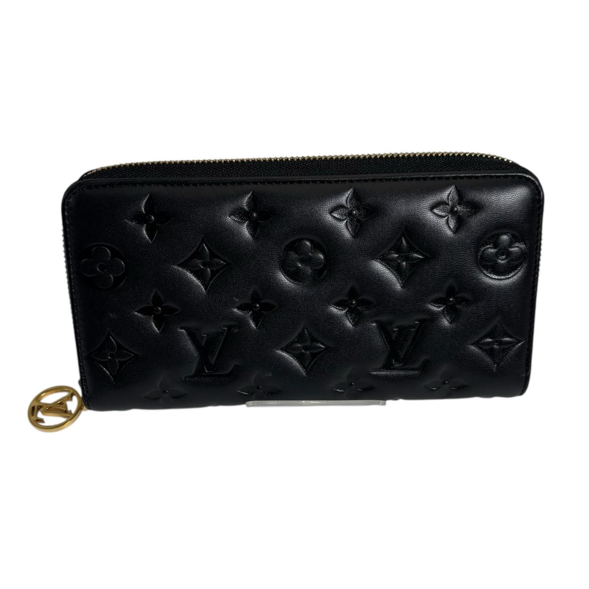 Louis Vuitton Long Purse M81510 Noir Zippy Monogram Lambskin Wallet Case