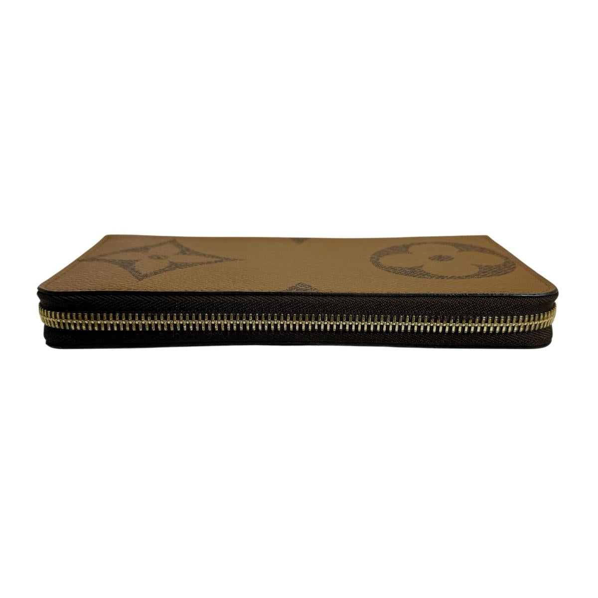 Louis Vuitton Long Purse M69353 Giant Zippy Monogram Canvas Brown Wallet Case 0