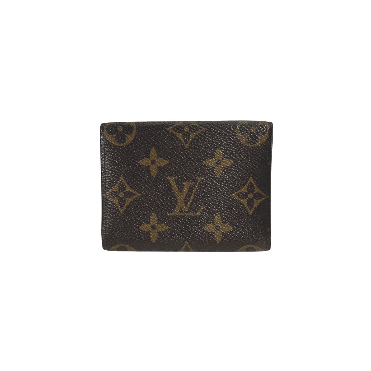 Louis Vuitton name holder M62920 Anne Vert Monogram Canvas Brown Wallet Case
