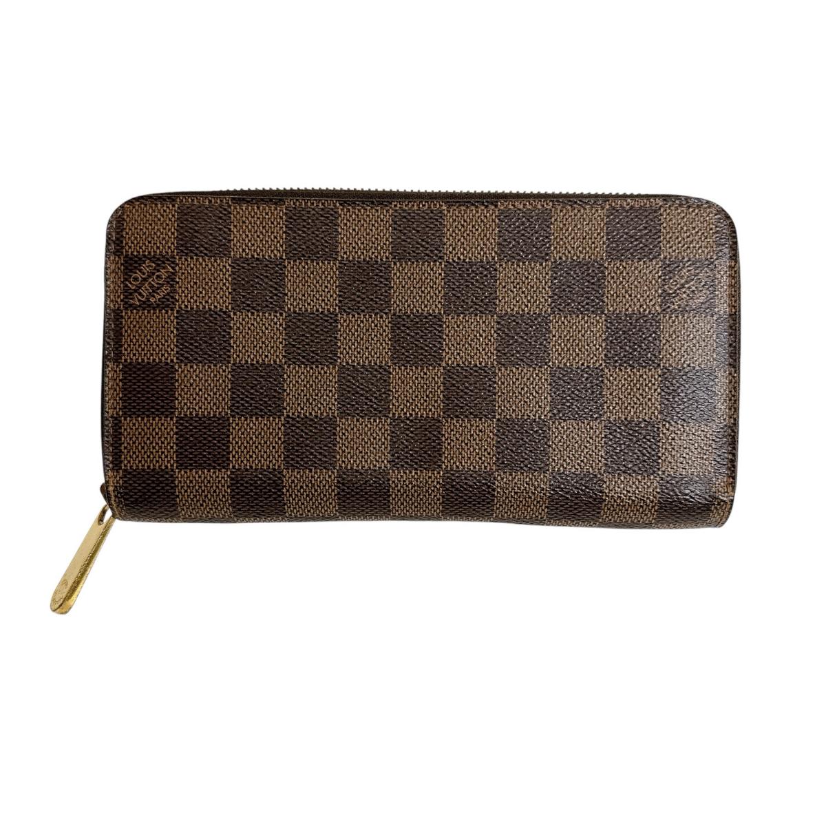 Louis Vuitton Long Purse N41661 Damier Canvas Brown Wallet Case 0