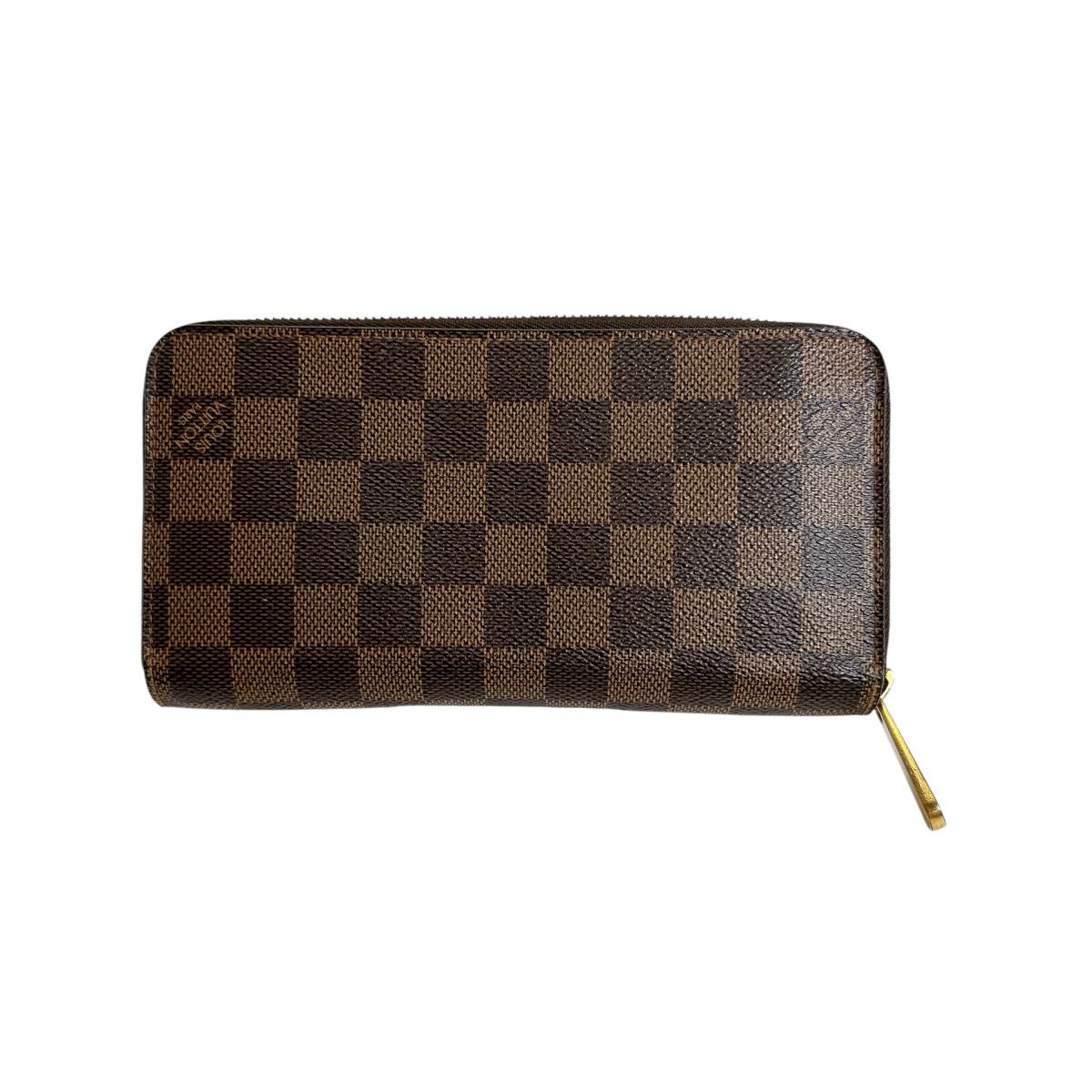 Louis Vuitton Long Purse N41661 Damier Canvas Brown Wallet Case 0