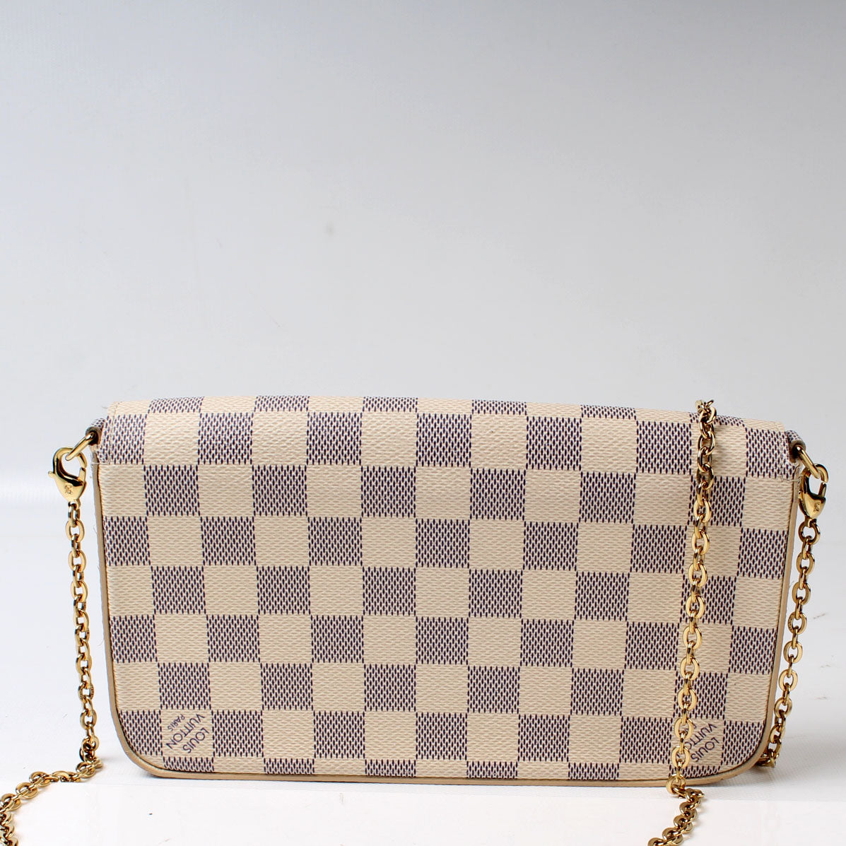 Louis Vuitton Pochette Felicie Azur Damier Clutch Bag Azur 27F330Ee
