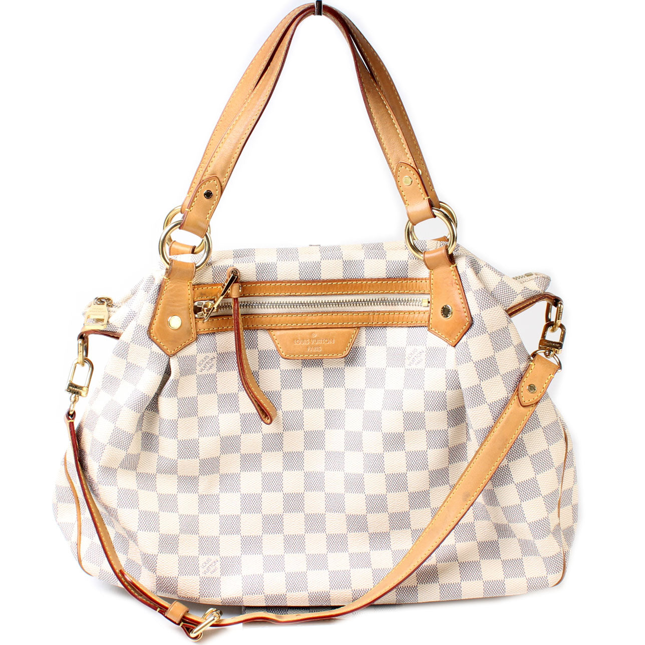 Louis Vuitton Evora MM Azur Damier Handbag Azur 3