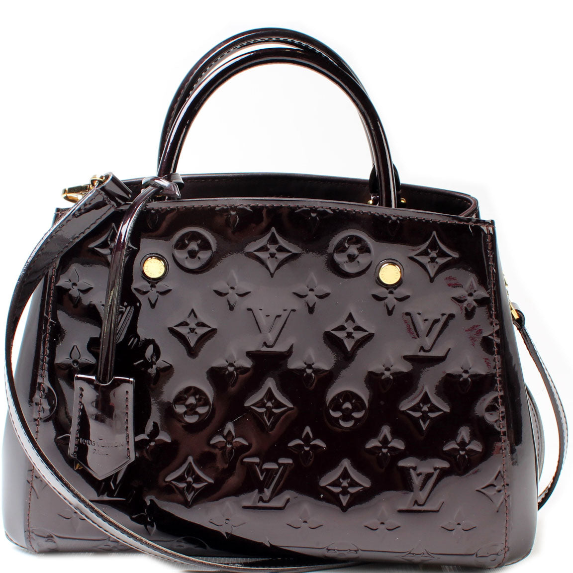 Louis Vuitton Montaigne BB Vernis Handbag Vernis 3