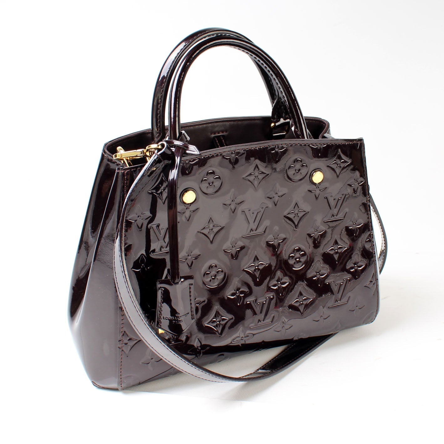 Louis Vuitton Montaigne BB Vernis Handbag Vernis 3