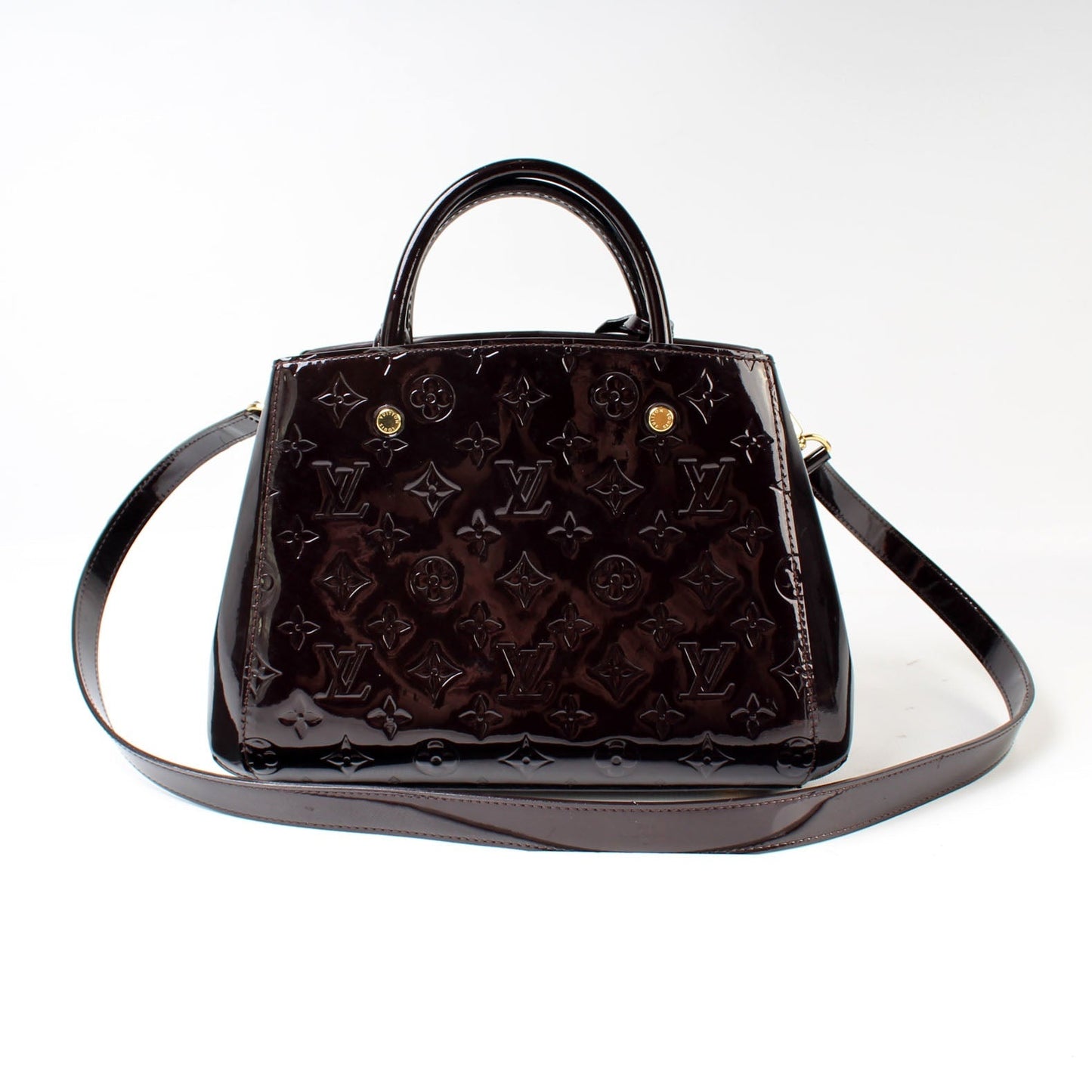 Louis Vuitton Montaigne BB Vernis Handbag Vernis 3
