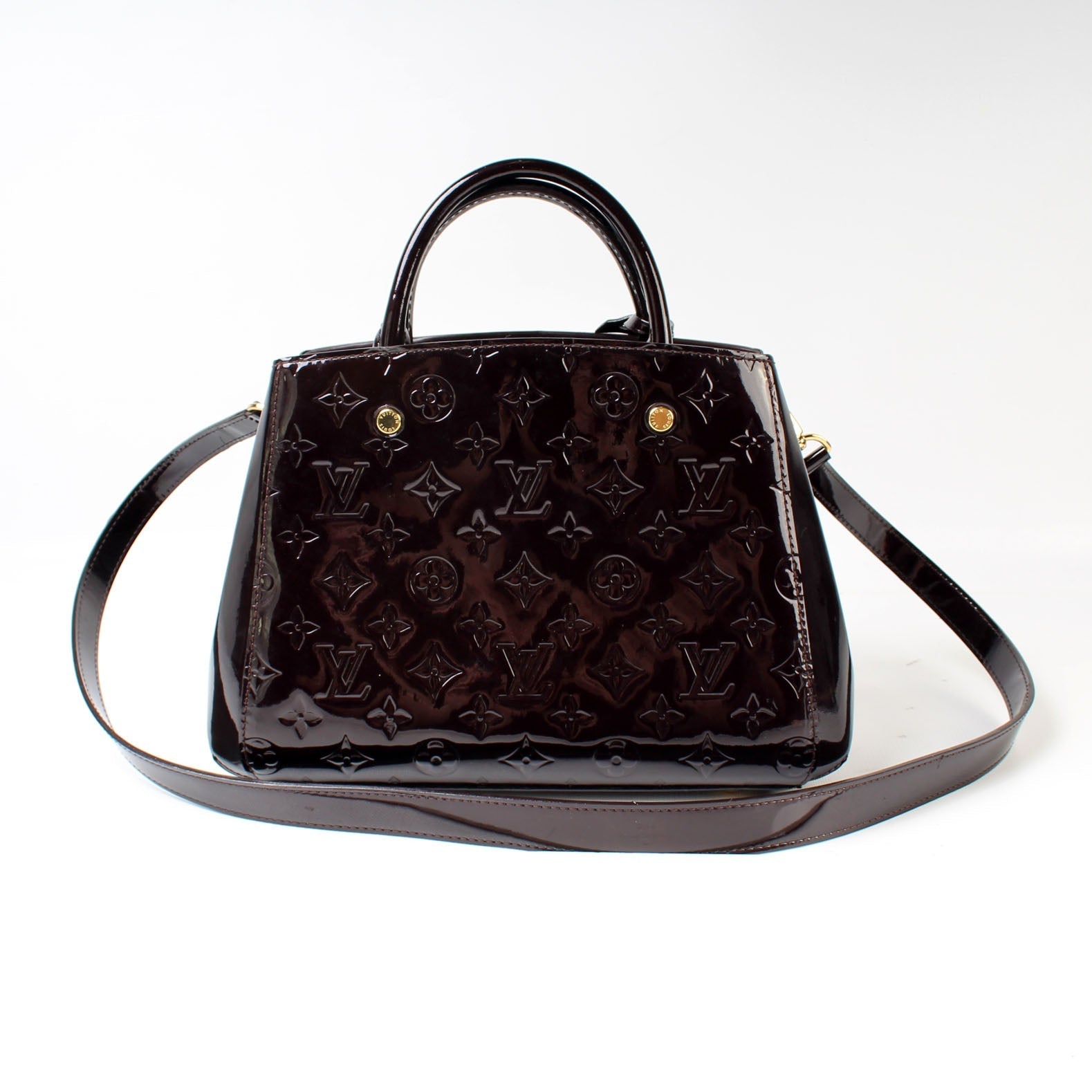 Louis Vuitton Montaigne BB Vernis Handbag Vernis 3