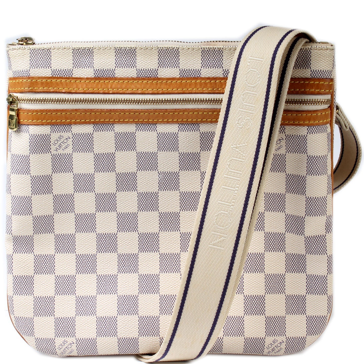 Louis Vuitton Pochette Bosphore Azur Damier Clutch Bag Azur 9