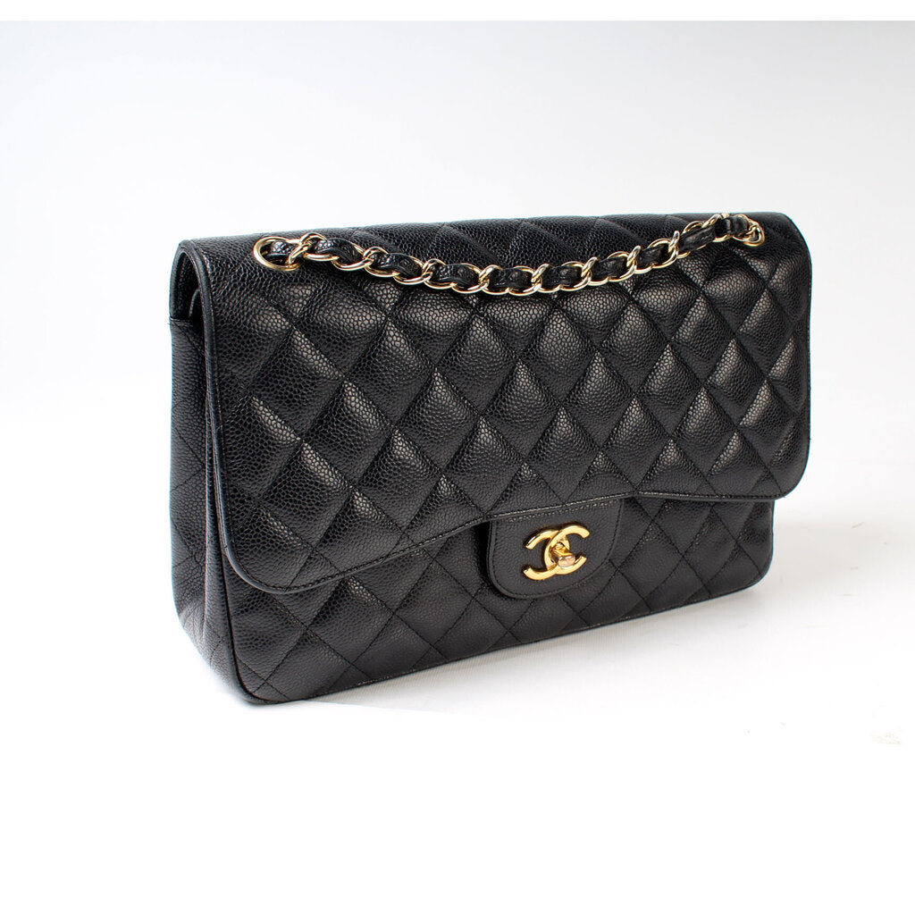 Chanel Classic Flap Jumbo Caviar 14M Handbag