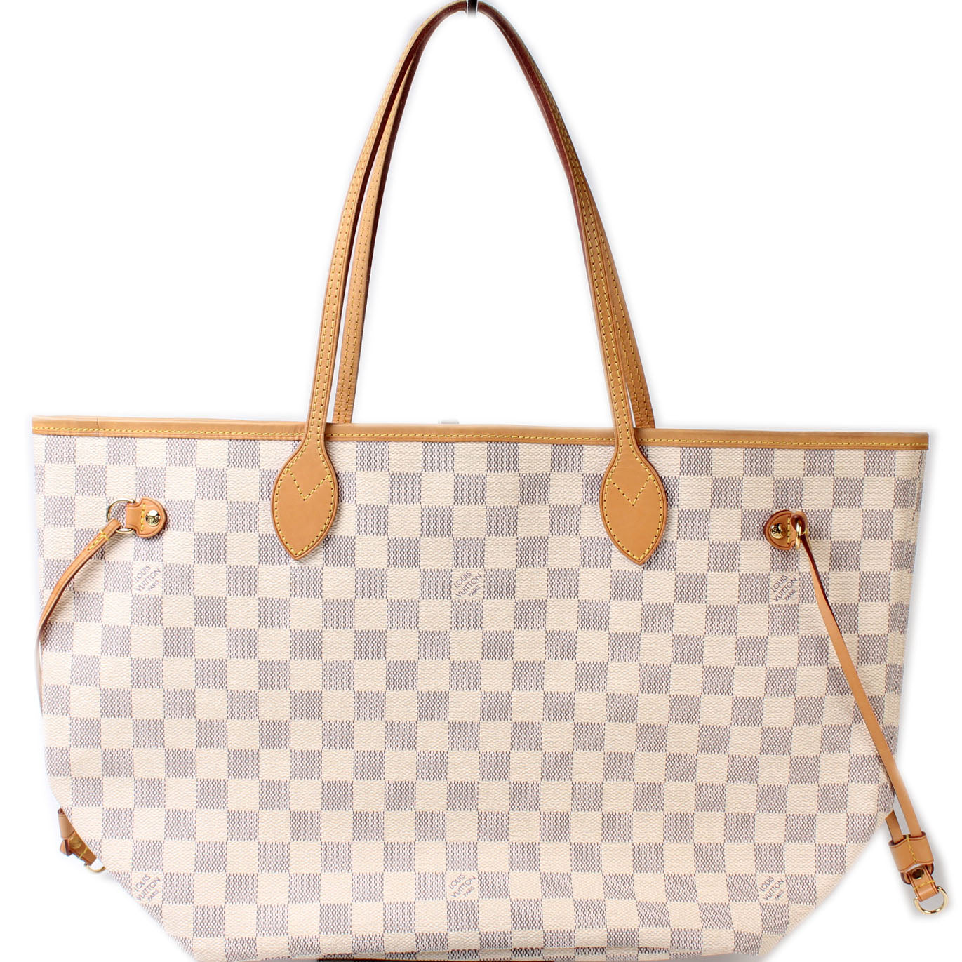 Louis Vuitton Neverfull MM Azur Damier Tote Bag Azur 43