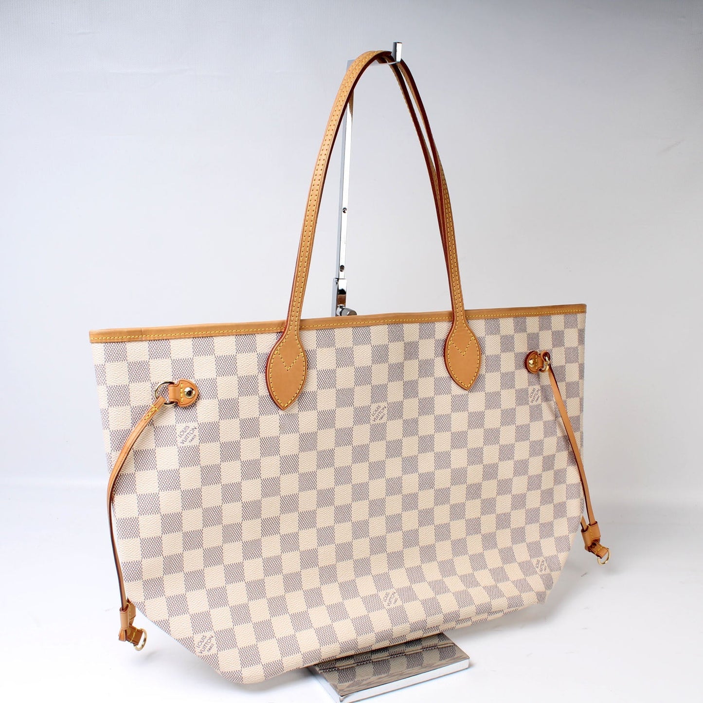 Louis Vuitton Neverfull MM Azur Damier Tote Bag Azur 43