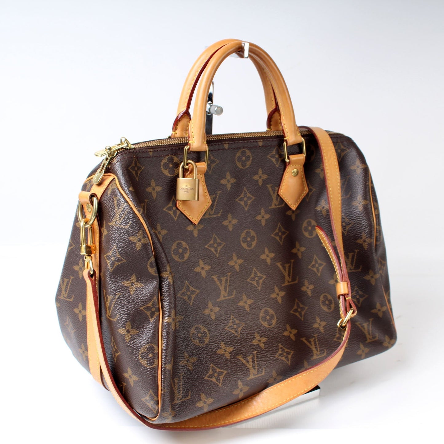 Louis Vuitton Speedy 30 Bandouliere Monogram Handbag Monogram 13