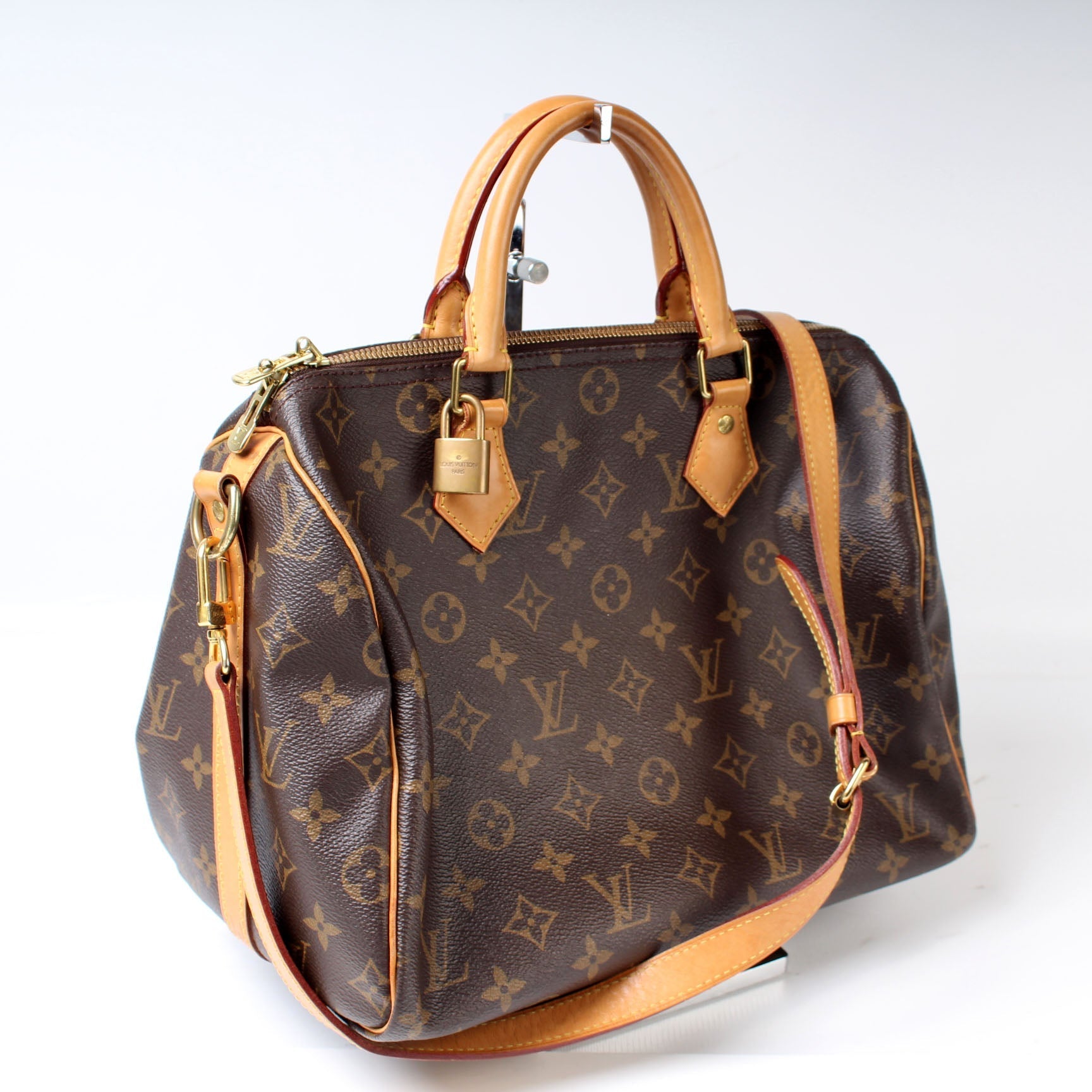 Louis Vuitton Speedy 30 Bandouliere Monogram Handbag Monogram 13