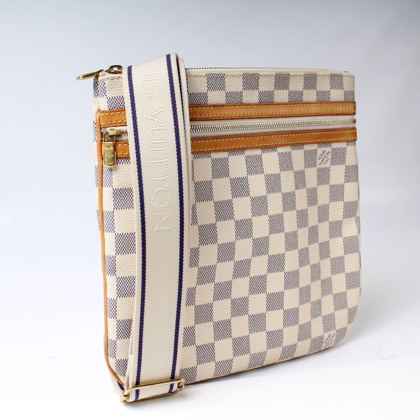 Louis Vuitton Pochette Bosphore Azur Damier Clutch Bag Azur 10