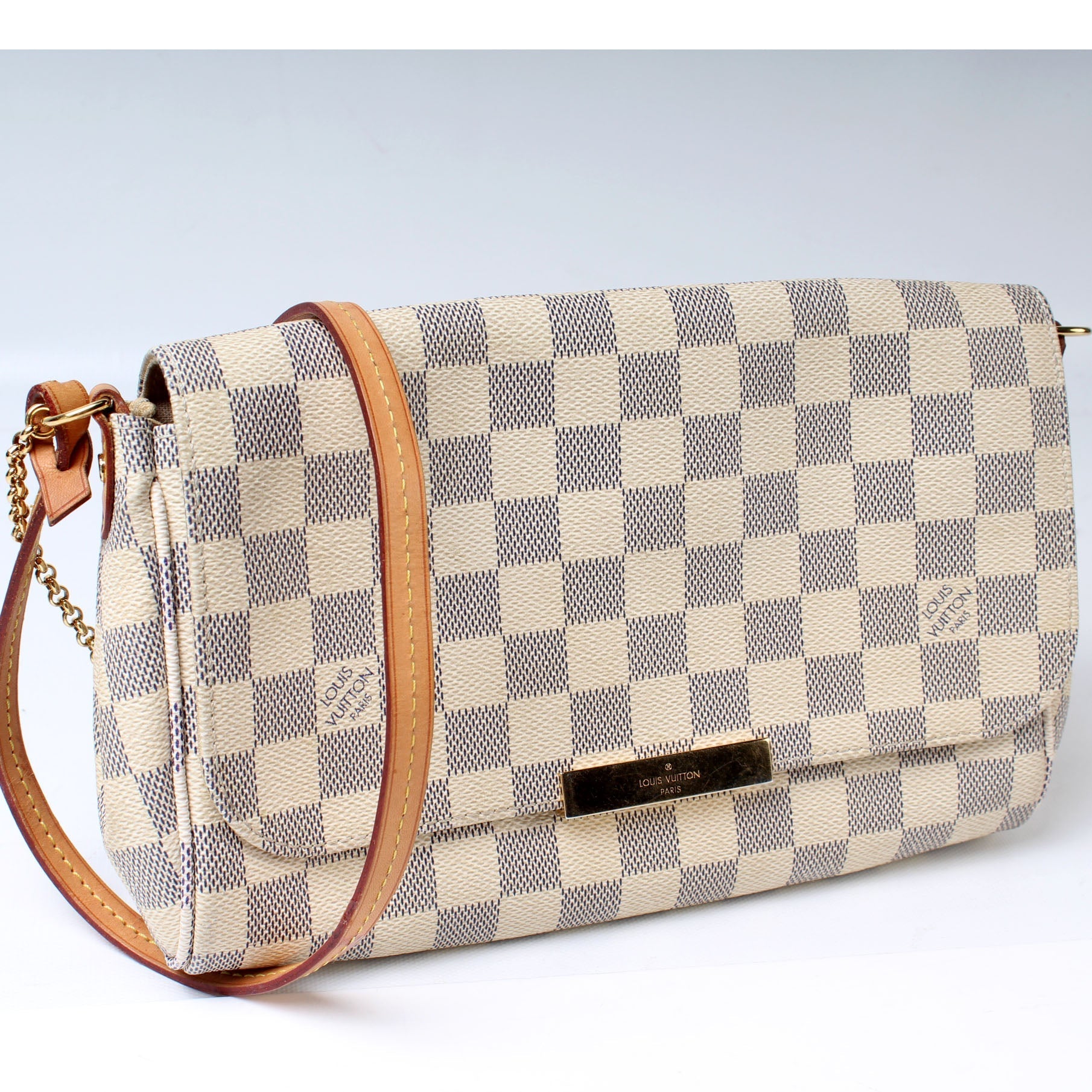 Louis Vuitton Favorite MM Azur Damier Handbag Azur 11