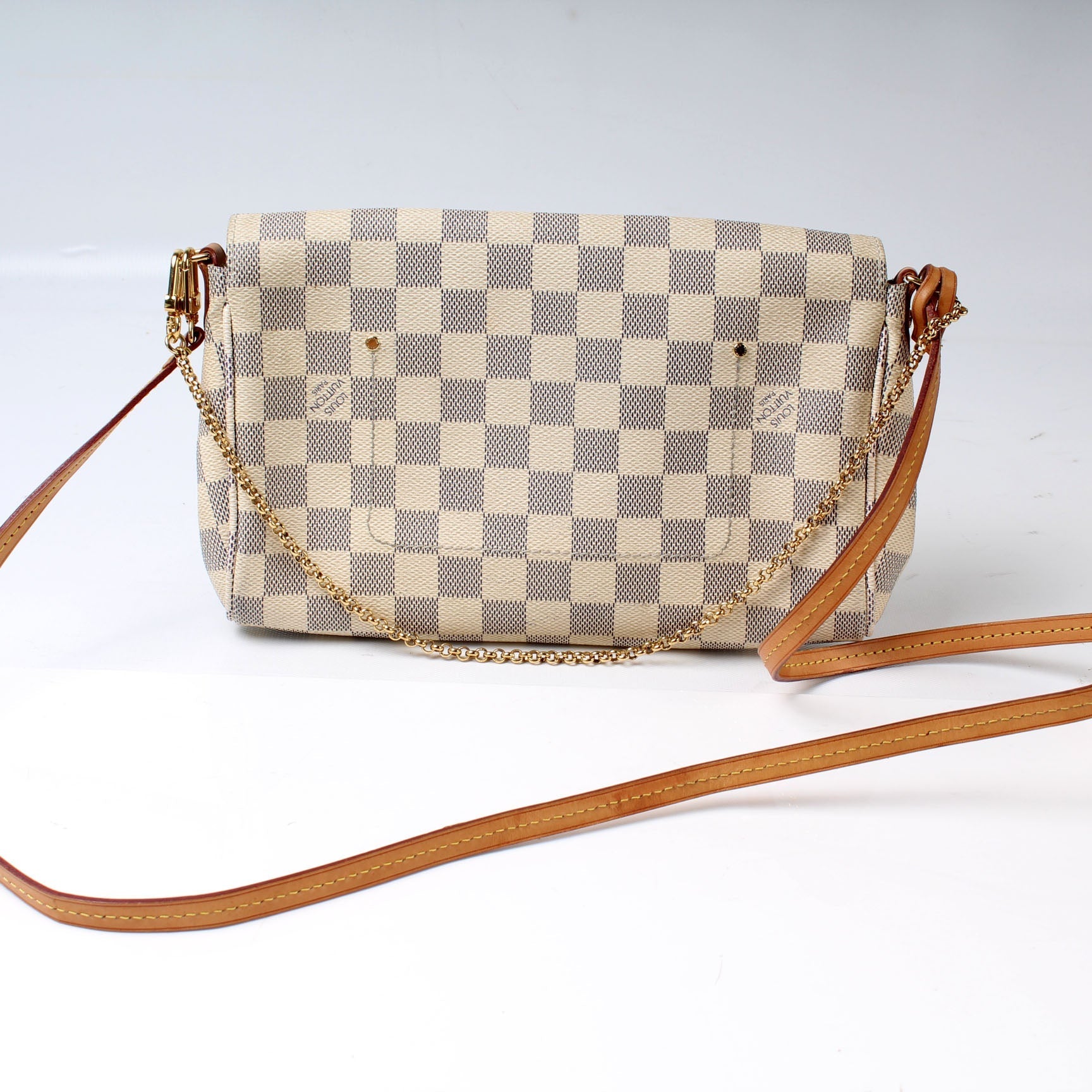 Louis Vuitton Favorite MM Azur Damier Handbag Azur 11