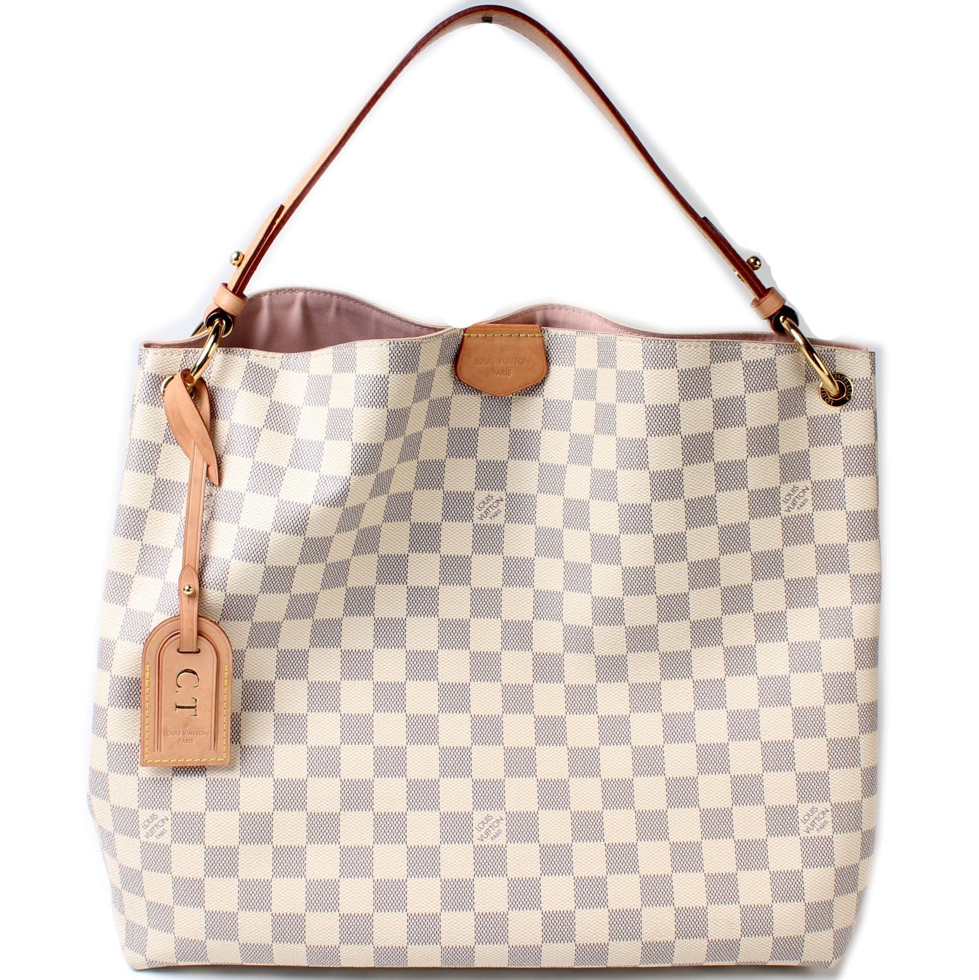 Louis Vuitton Graceful MM Azur Damier Handbag Azur 1F709A17