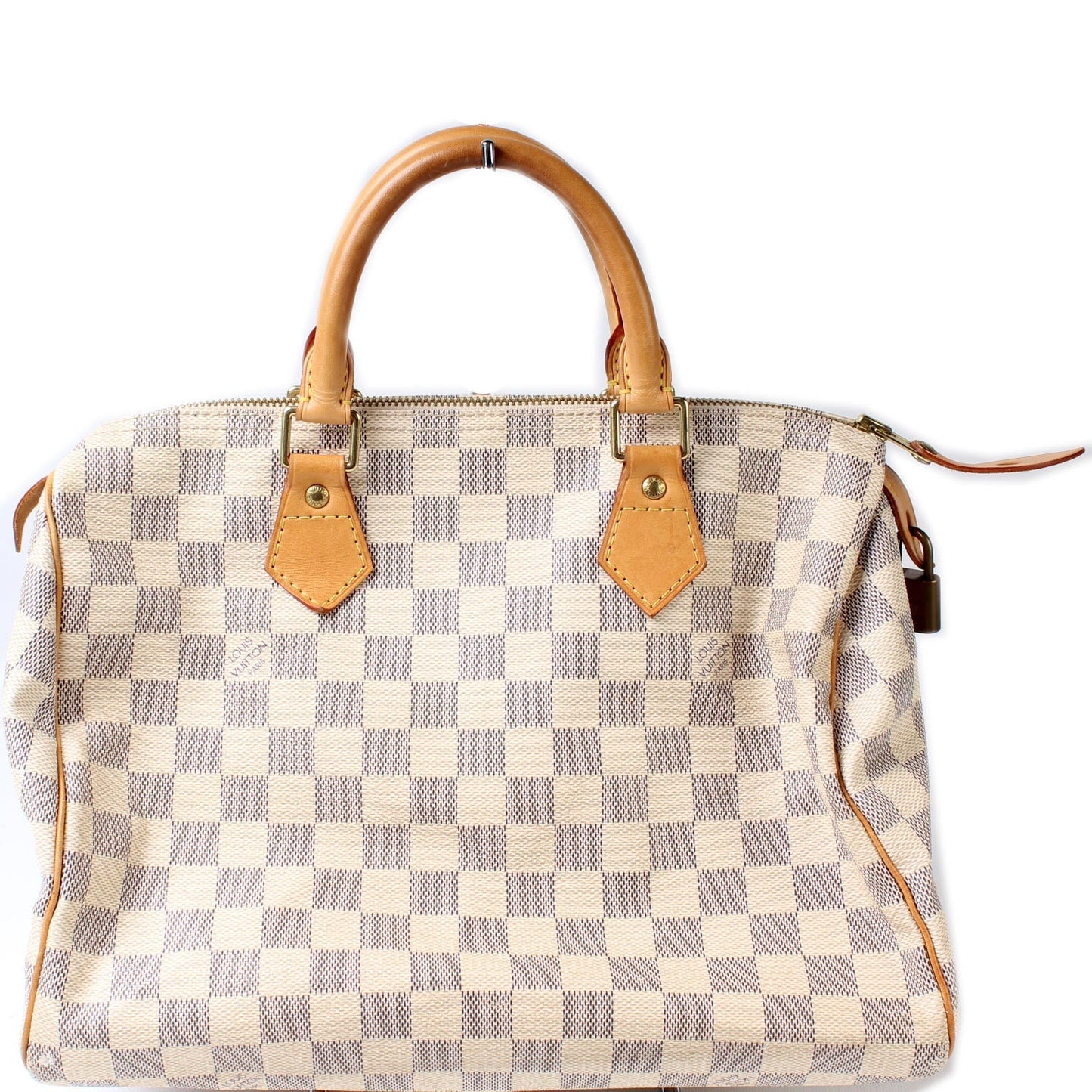 Louis Vuitton Speedy 30 Azur Damier Handbag Azur 15