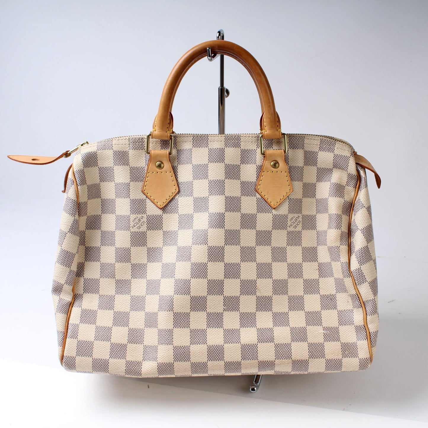 Louis Vuitton Speedy 30 Azur Damier Handbag Azur 15