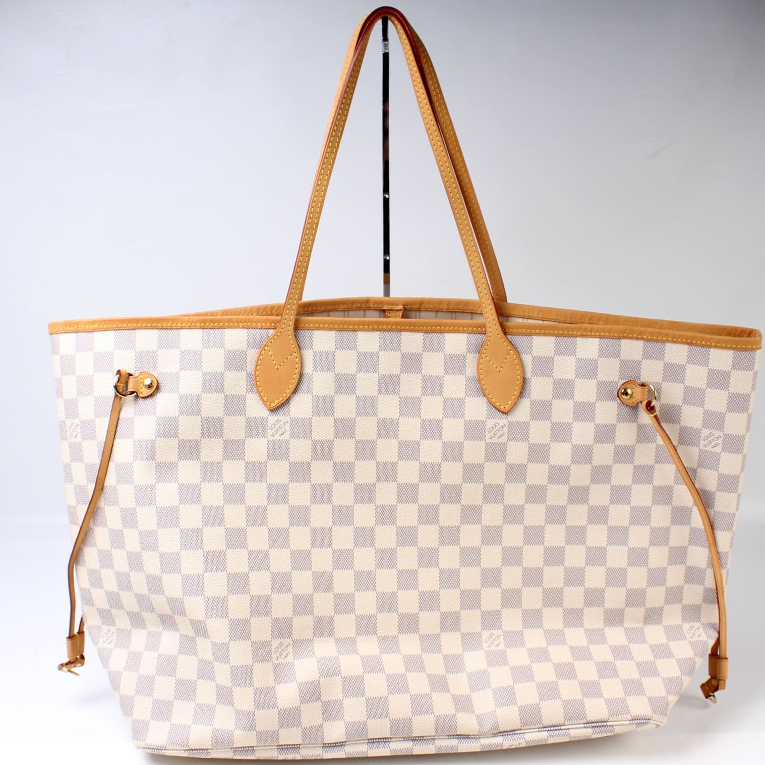 Louis Vuitton Neverfull GM Azur Damier Tote Bag Azur 9
