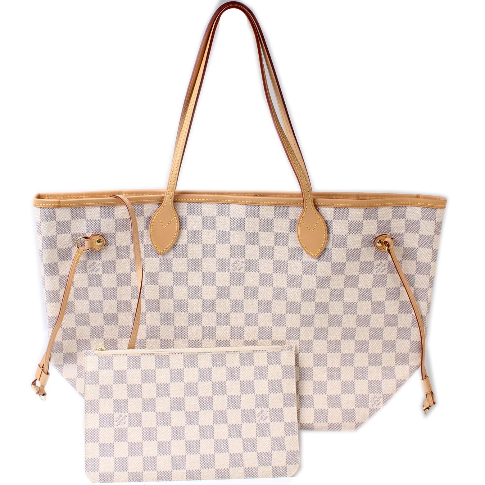 Louis Vuitton Neverfull MM Azur Damier Wallet Case