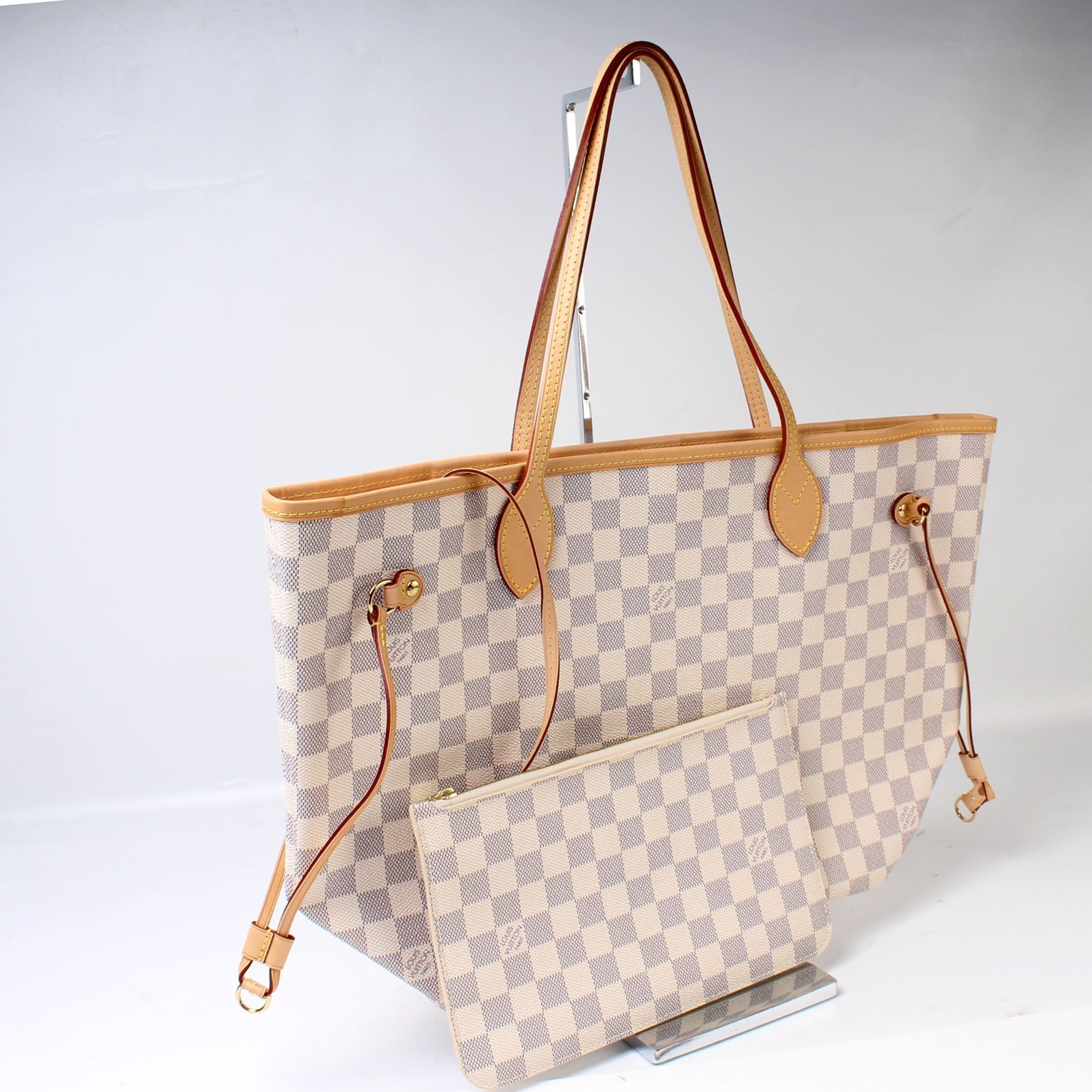 Louis Vuitton Neverfull MM Azur Damier Wallet Case