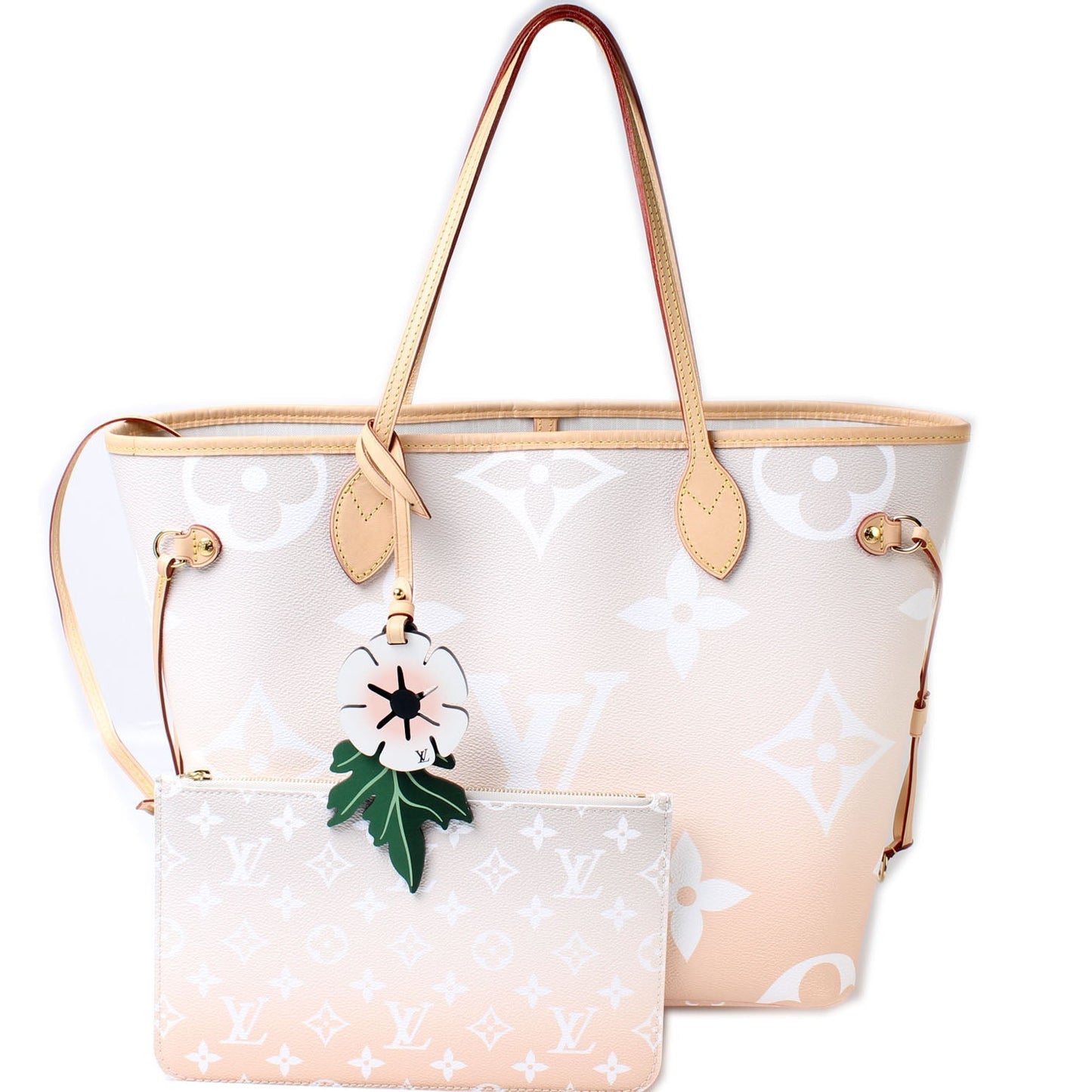 Louis Vuitton Neverfull MM By Pool W Pochette Tote Bag