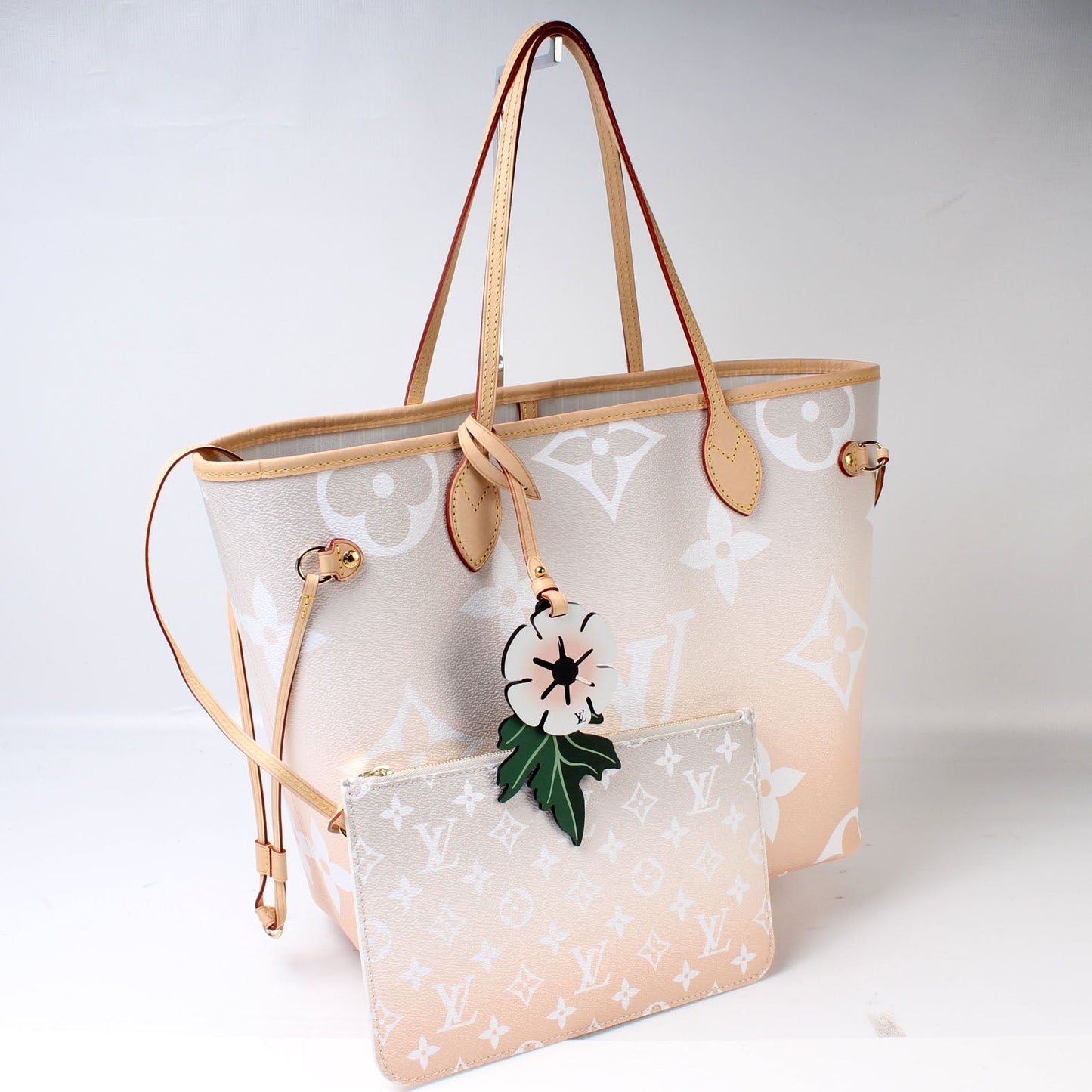 Louis Vuitton Neverfull MM By Pool W Pochette Tote Bag