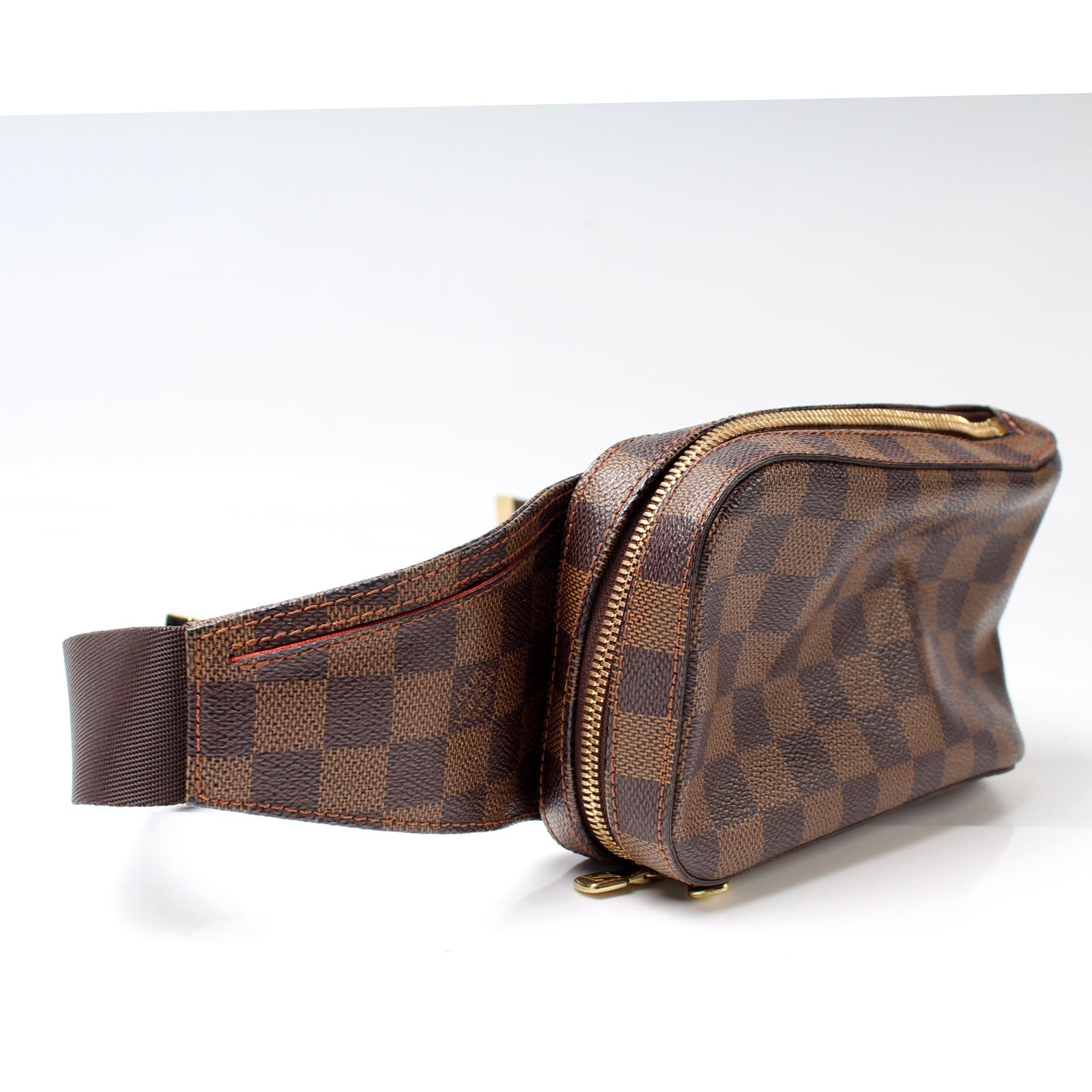 Louis Vuitton Geronimos Ebene Damier Handbag Ebene Bd0777Fa