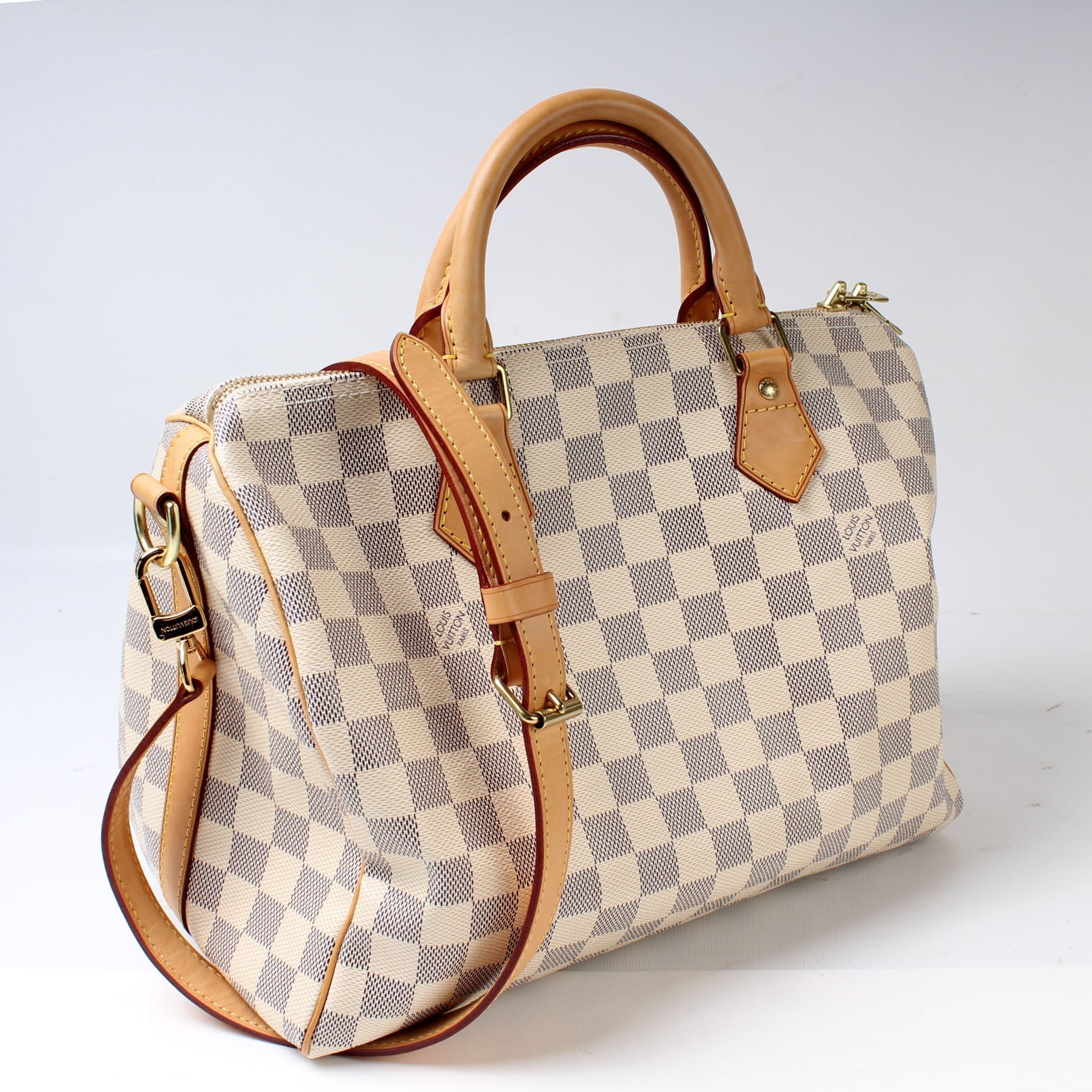 Louis Vuitton Speedy 30 Bandouliere Azur Damier Handbag Azur Db31Eb34