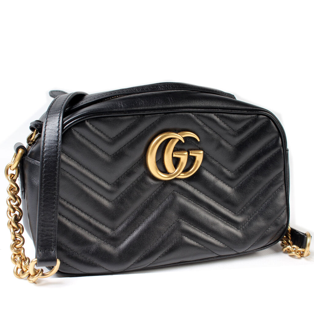Gucci Marmont Camera Leather Small Crossbody Bag Camera 80159Cf0