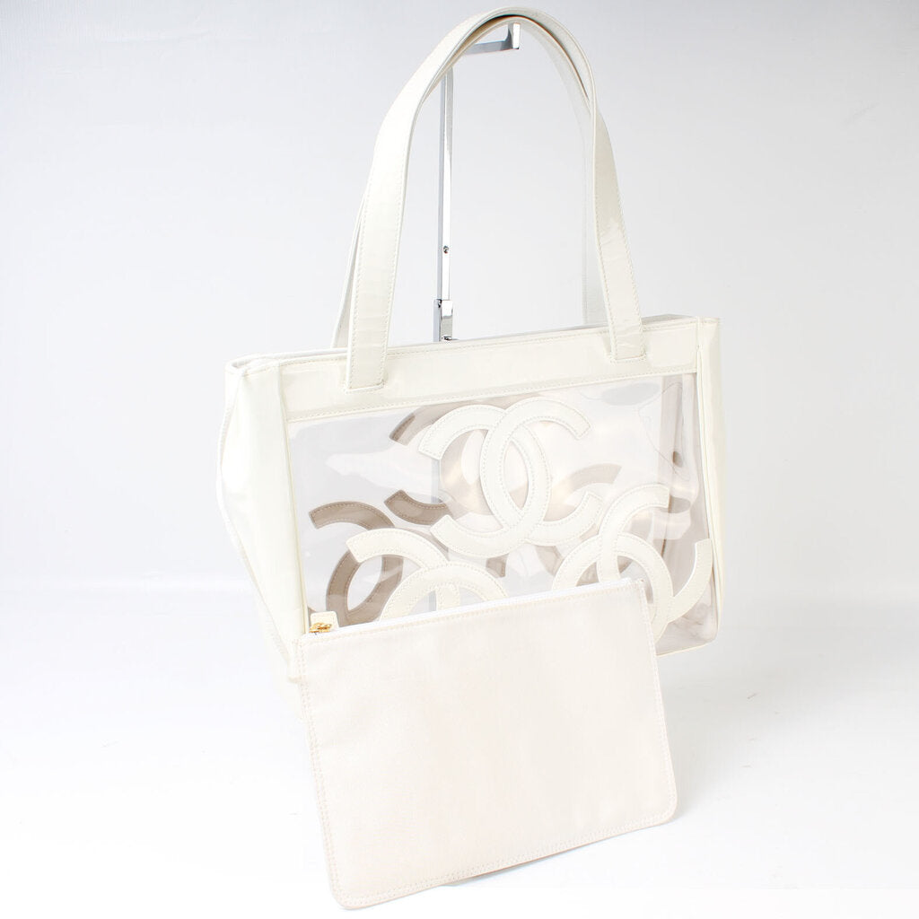 Chanel Beach PVC Triple CC Handbag