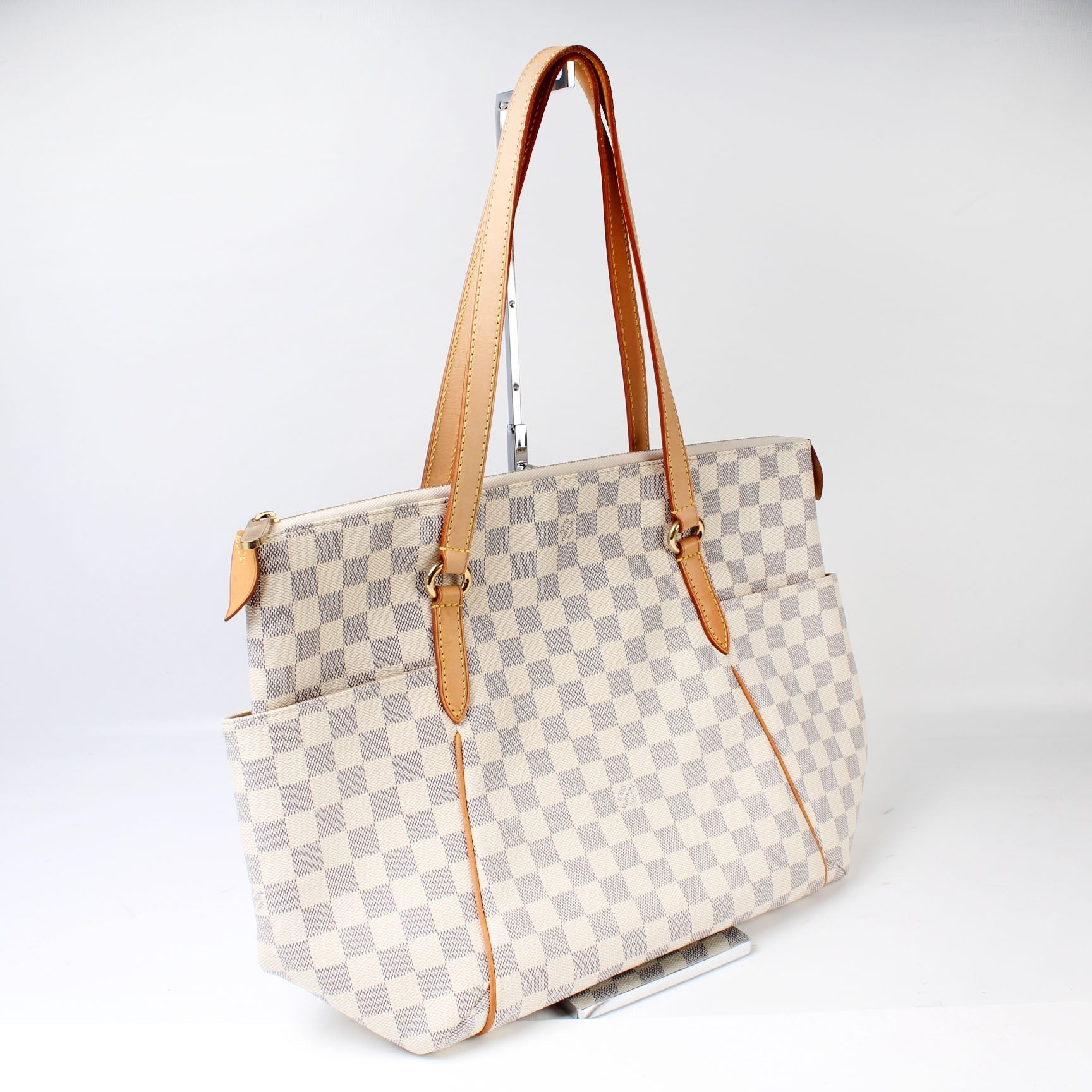 Louis Vuitton Totally Azur MM Damier Handbag Damier Azur