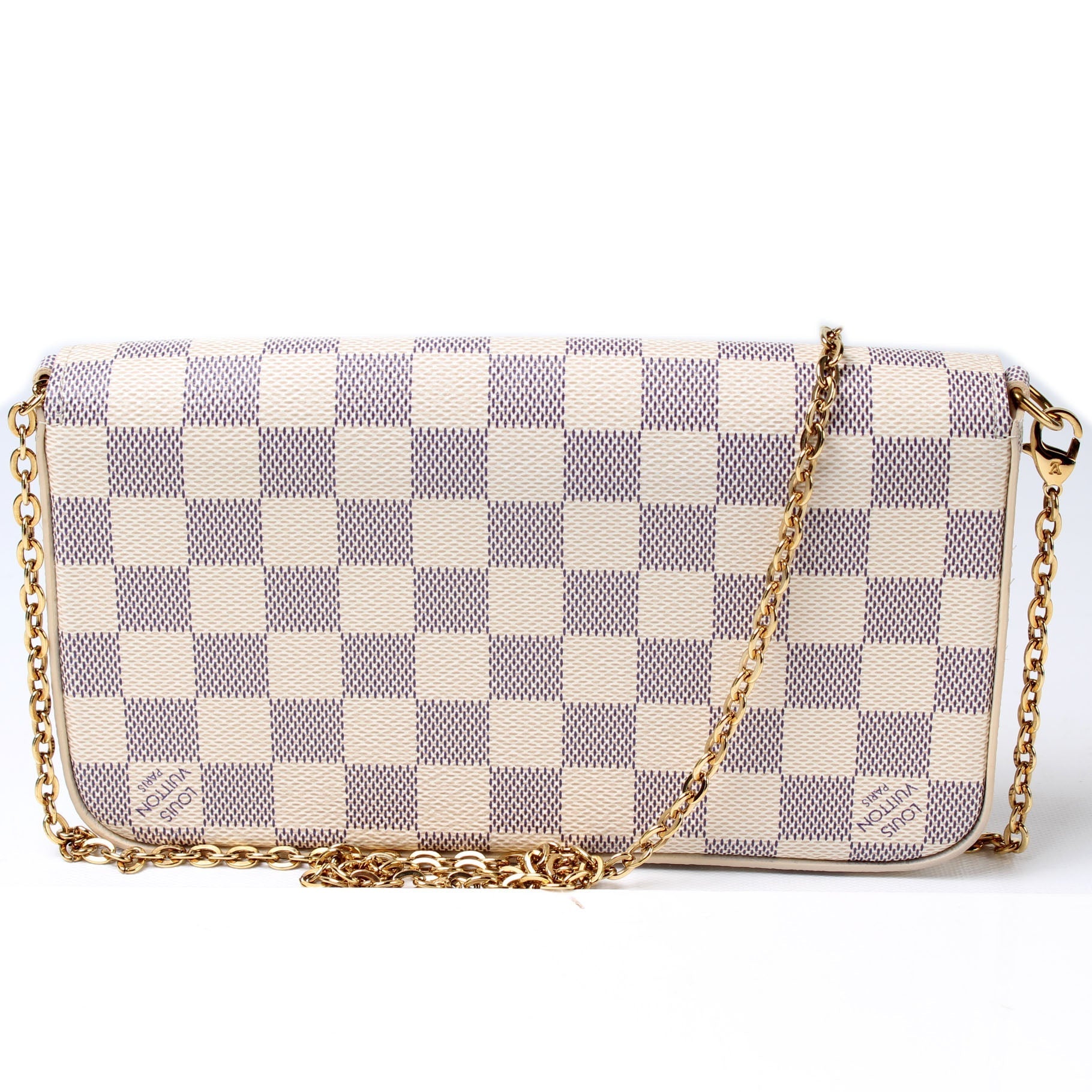 Louis Vuitton Pochette Felicie Azur Damier Clutch Bag Azur 5C88Ab5A
