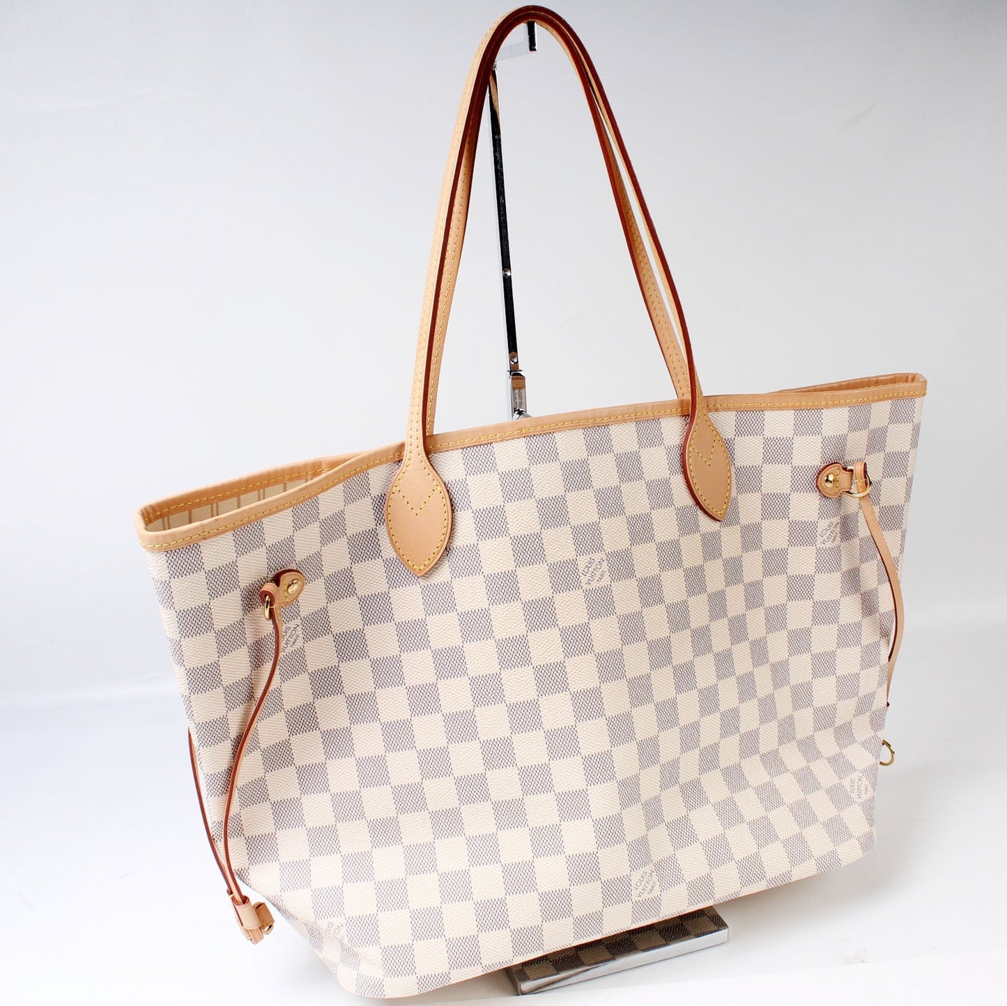 Louis Vuitton Neverfull MM Azur Damier Tote Bag Damier Azur