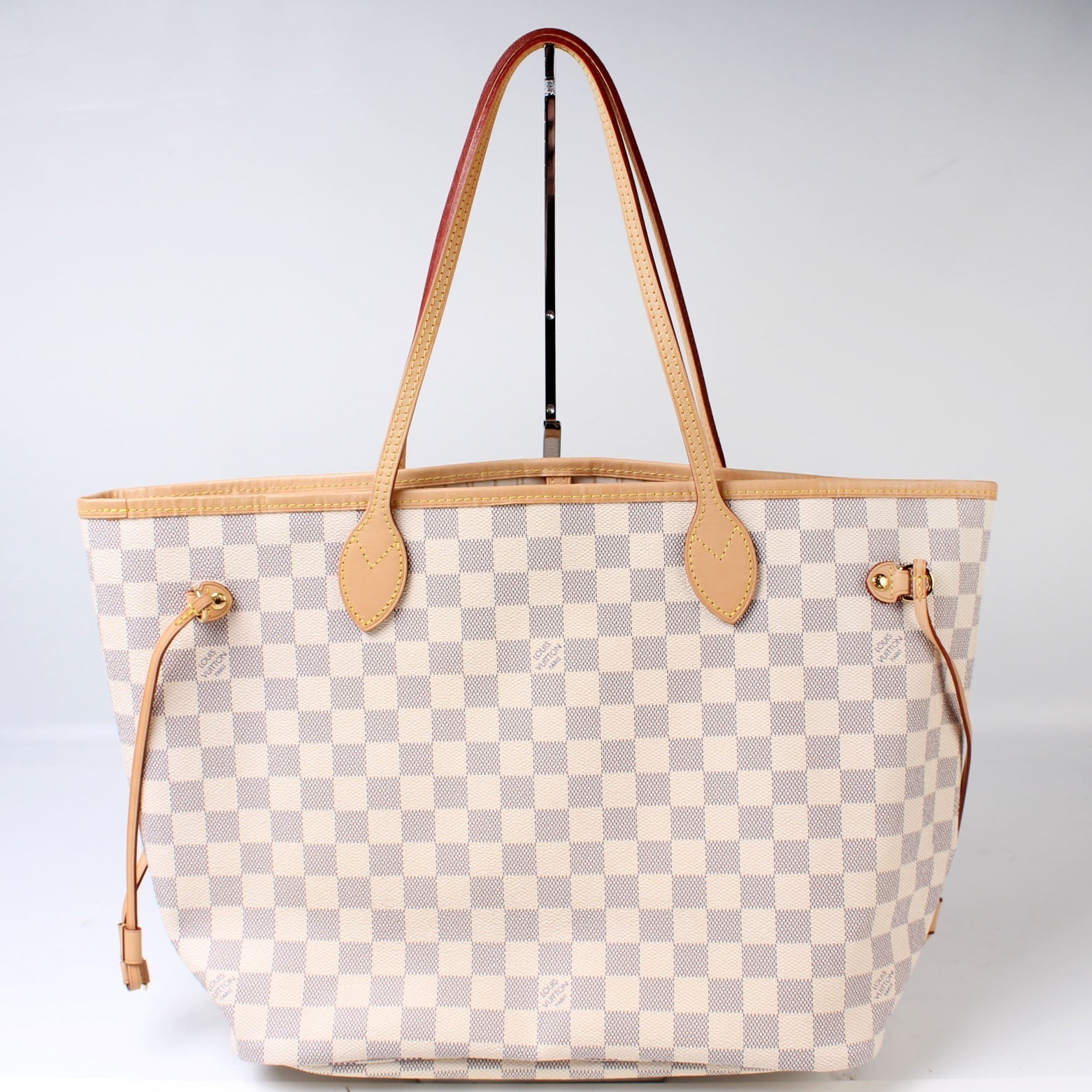 Louis Vuitton Neverfull MM Azur Damier Tote Bag Damier Azur