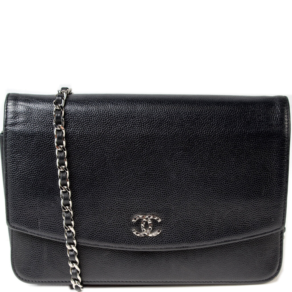 Chanel WOC Timeless CC Caviar Clutch Bag