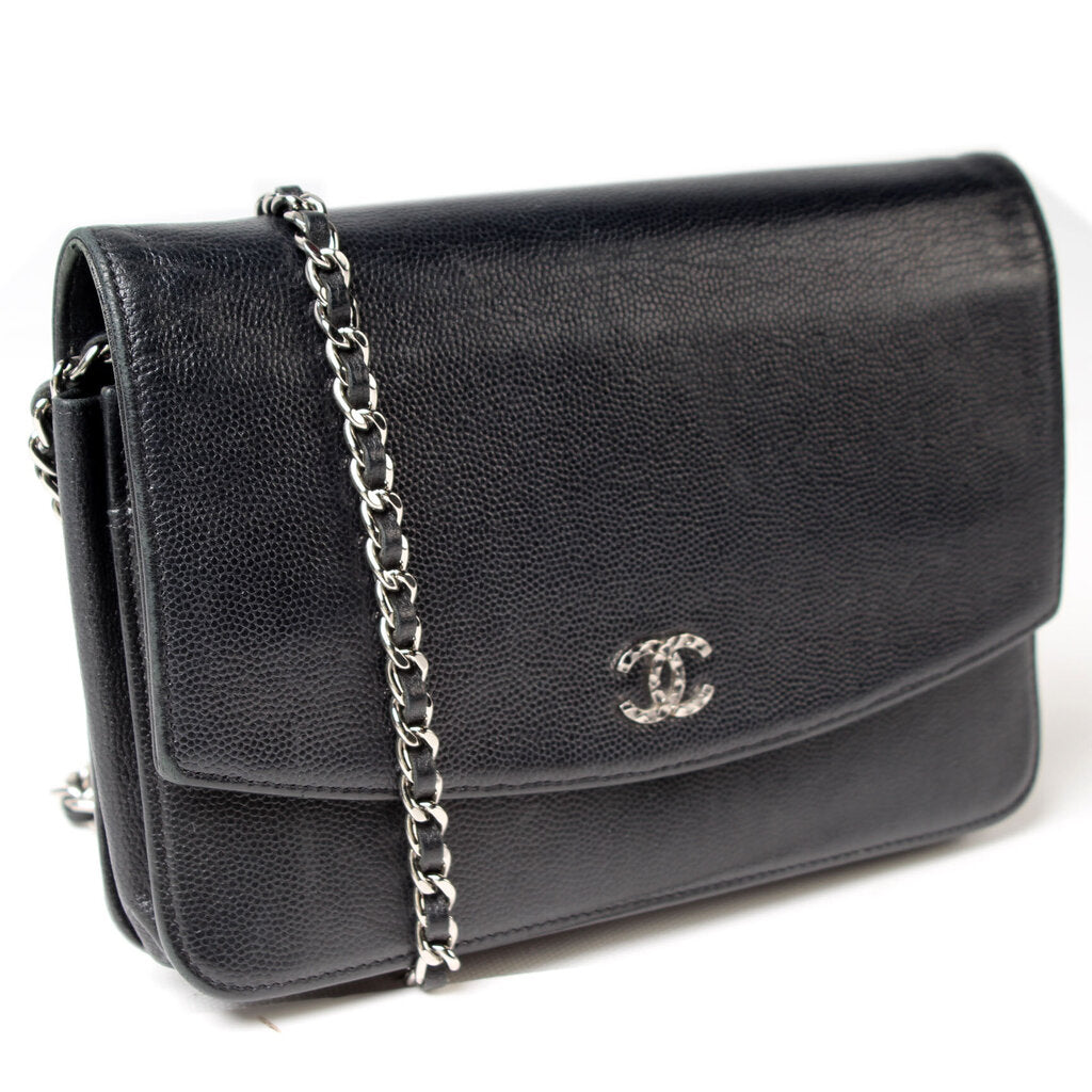 Chanel WOC Timeless CC Caviar Clutch Bag