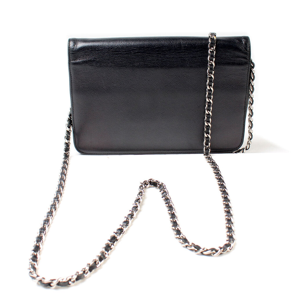Chanel WOC Timeless CC Caviar Clutch Bag