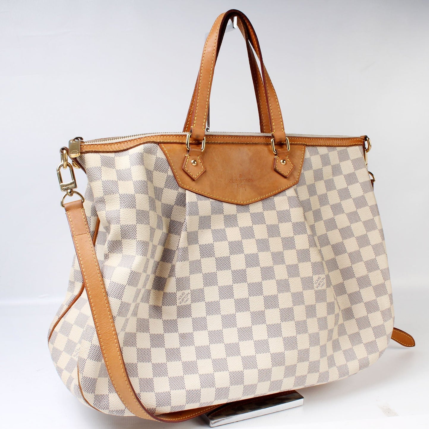 Louis Vuitton Siracusa Azur GM Damier Handbag