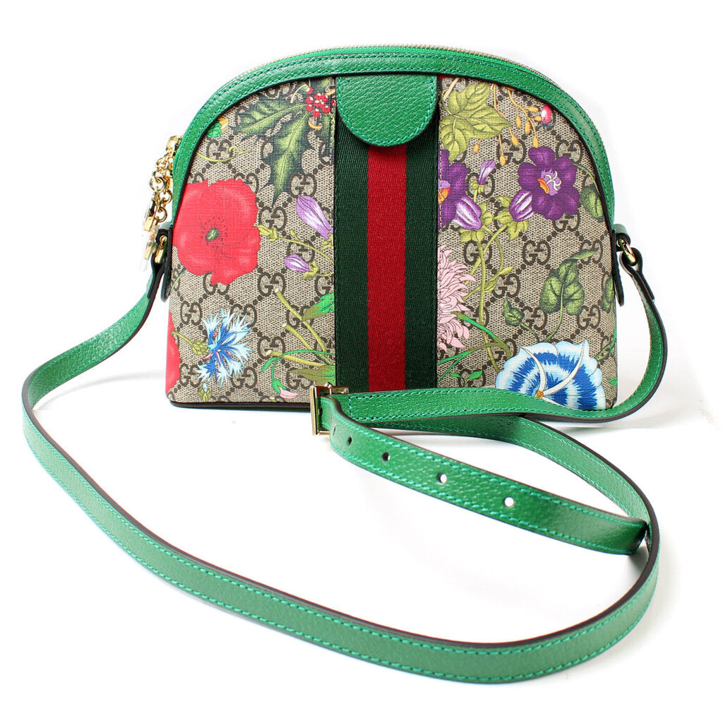 Gucci Ophidia GG Supreme Flora Small Crossbody Bag