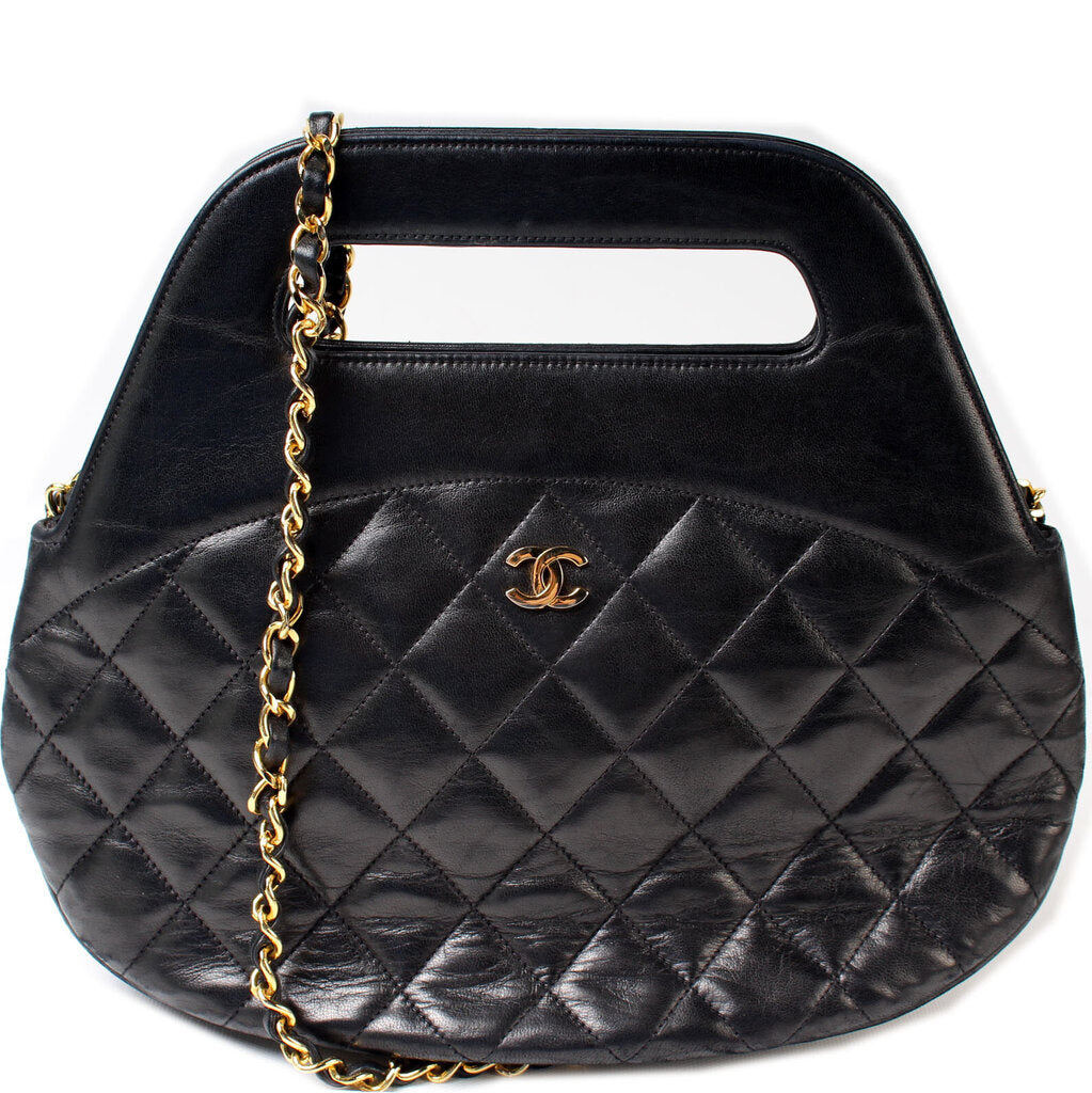 Chanel CC Quilted 2-Way Handbag