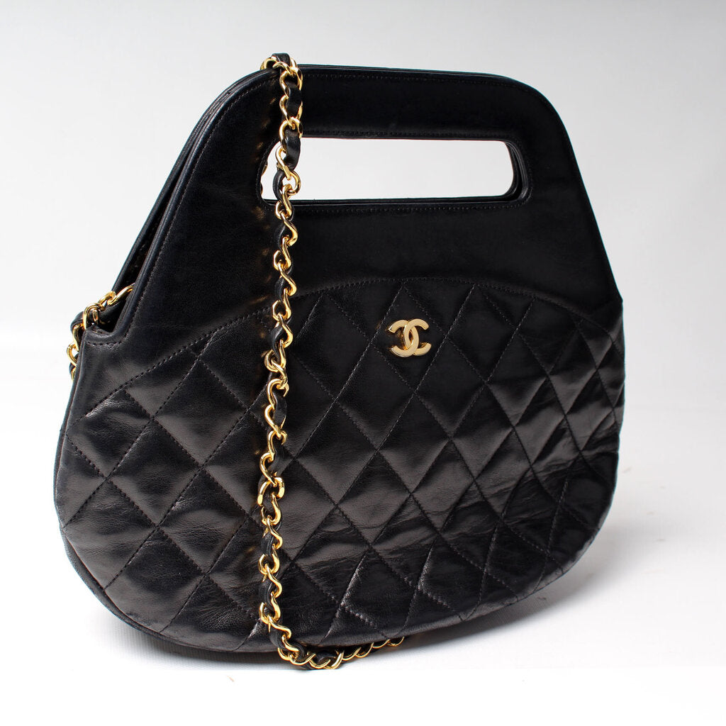Chanel CC Quilted 2-Way Handbag