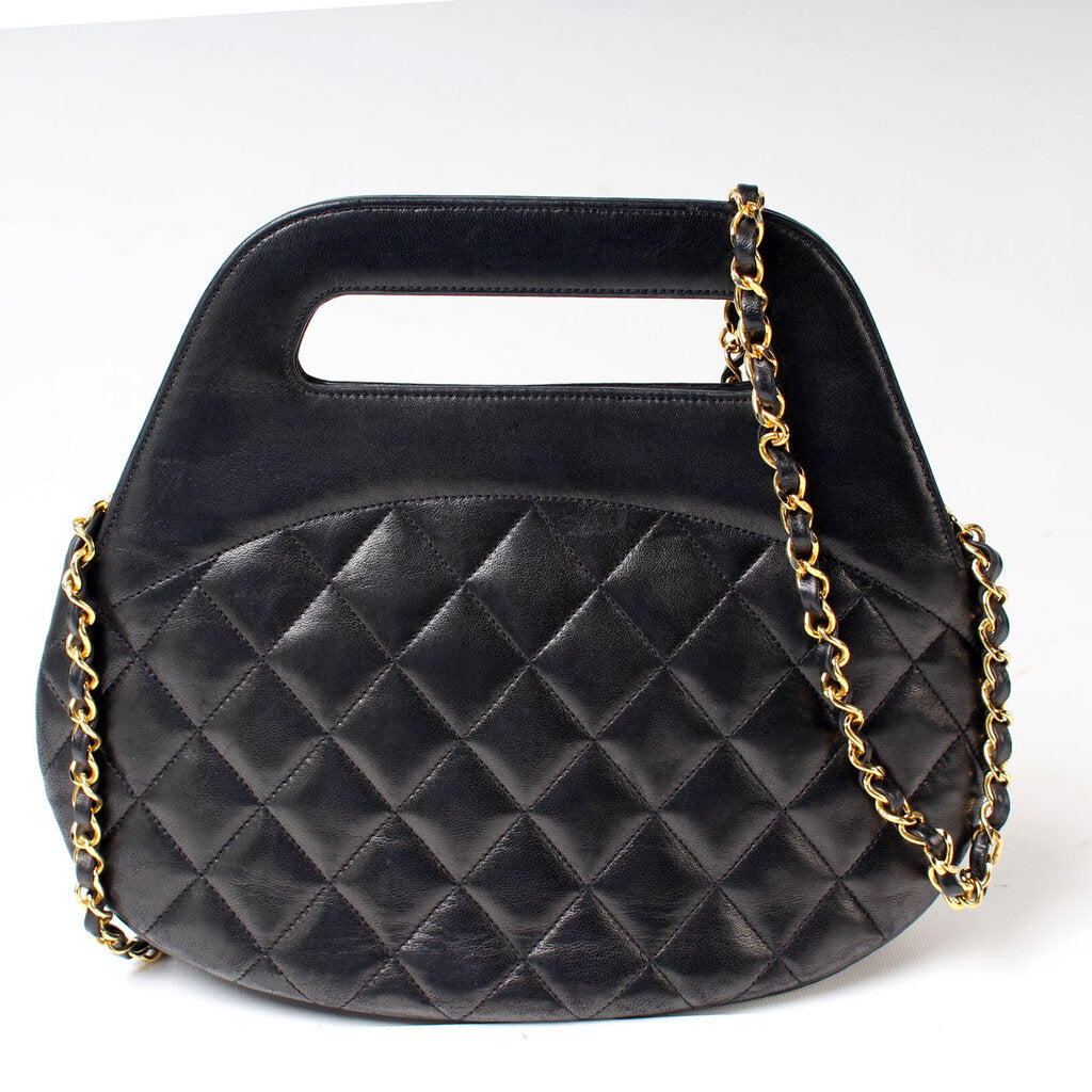 Chanel CC Quilted 2-Way Handbag